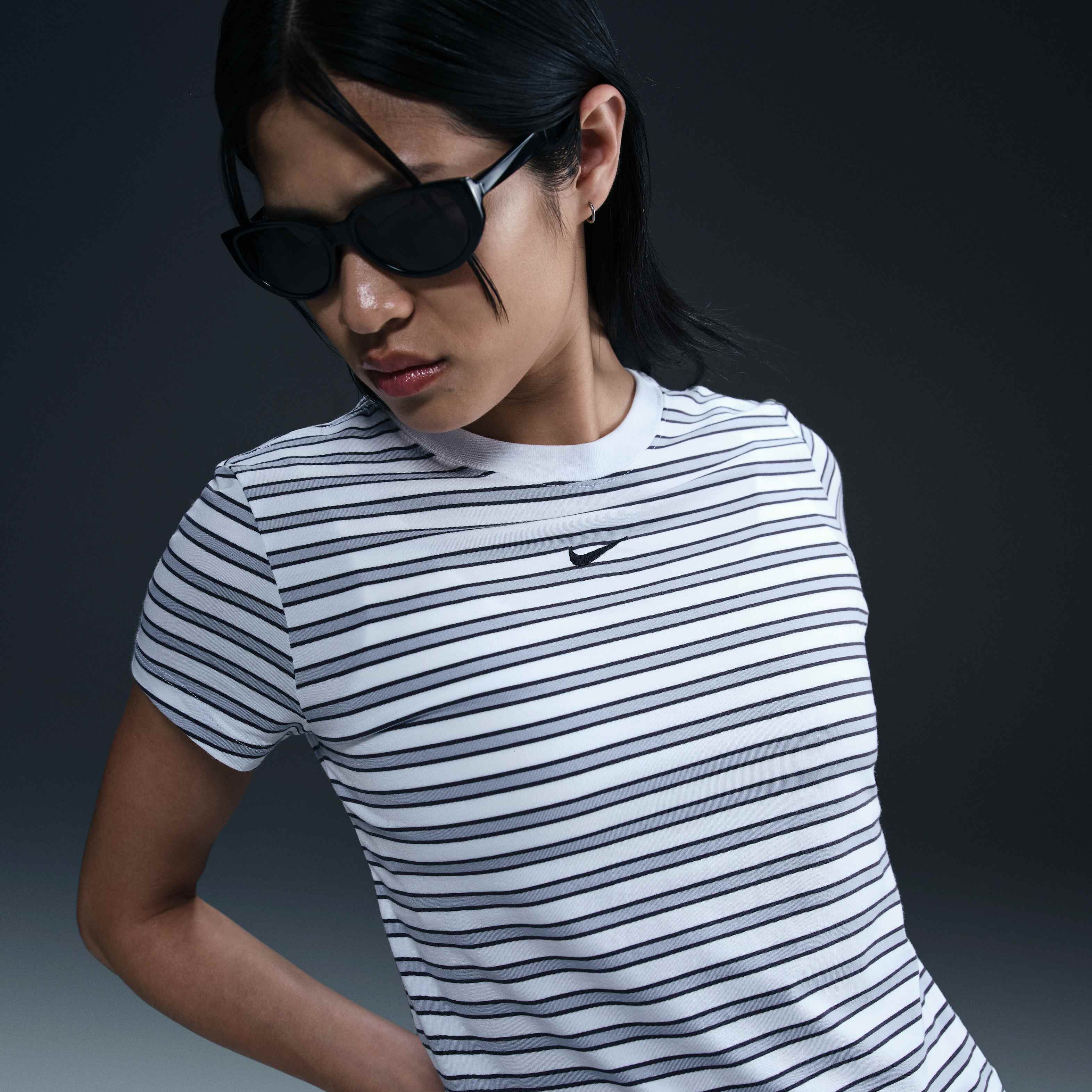 Buy Nike Sportswear Chill Knit Women's Slim Striped T-Shirt