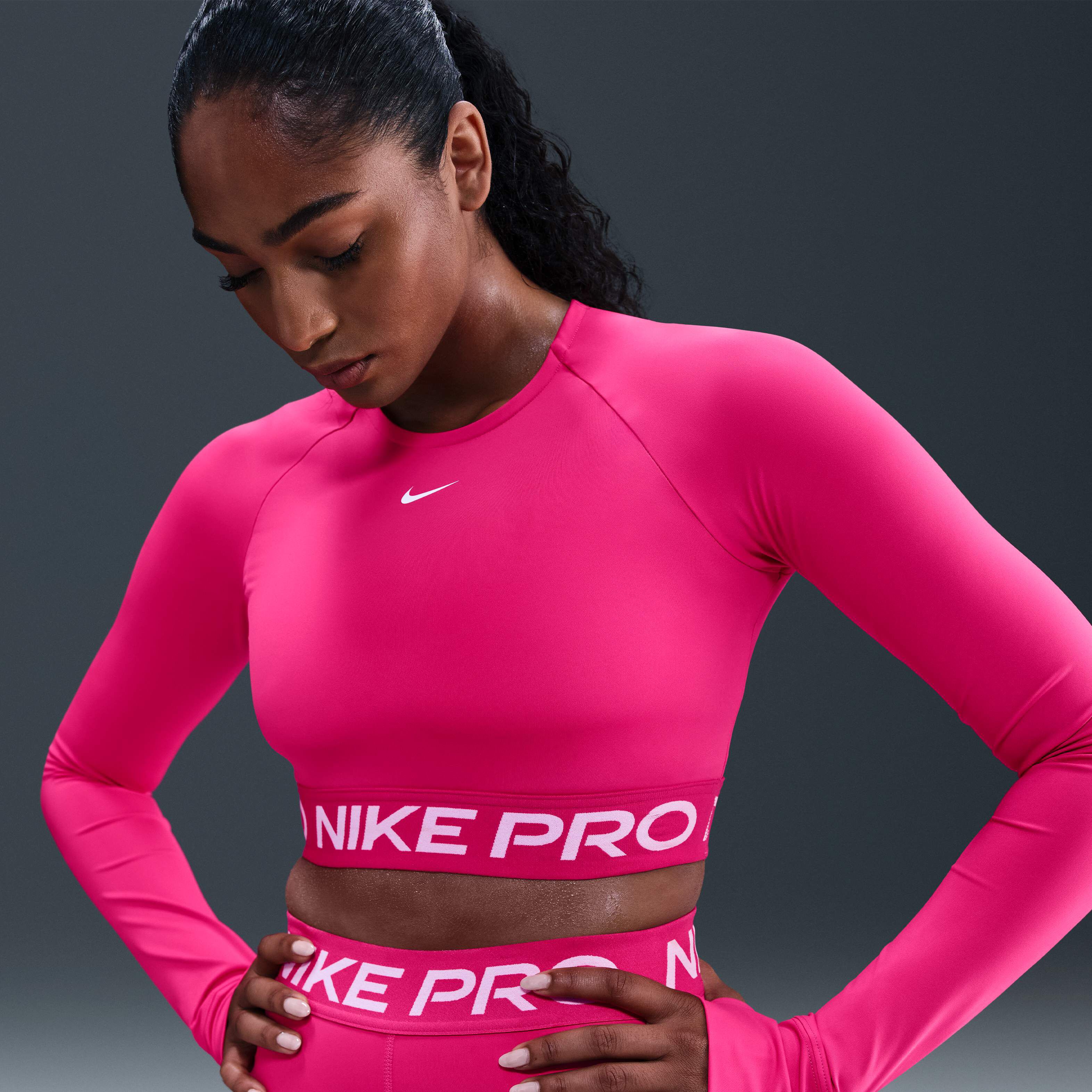 は　NIKE Pro elite 2020 rosa ロングスリーブ nike pro eliet rosa 2020/2021 ロングスリーブ S NIKE Pro elite 2020