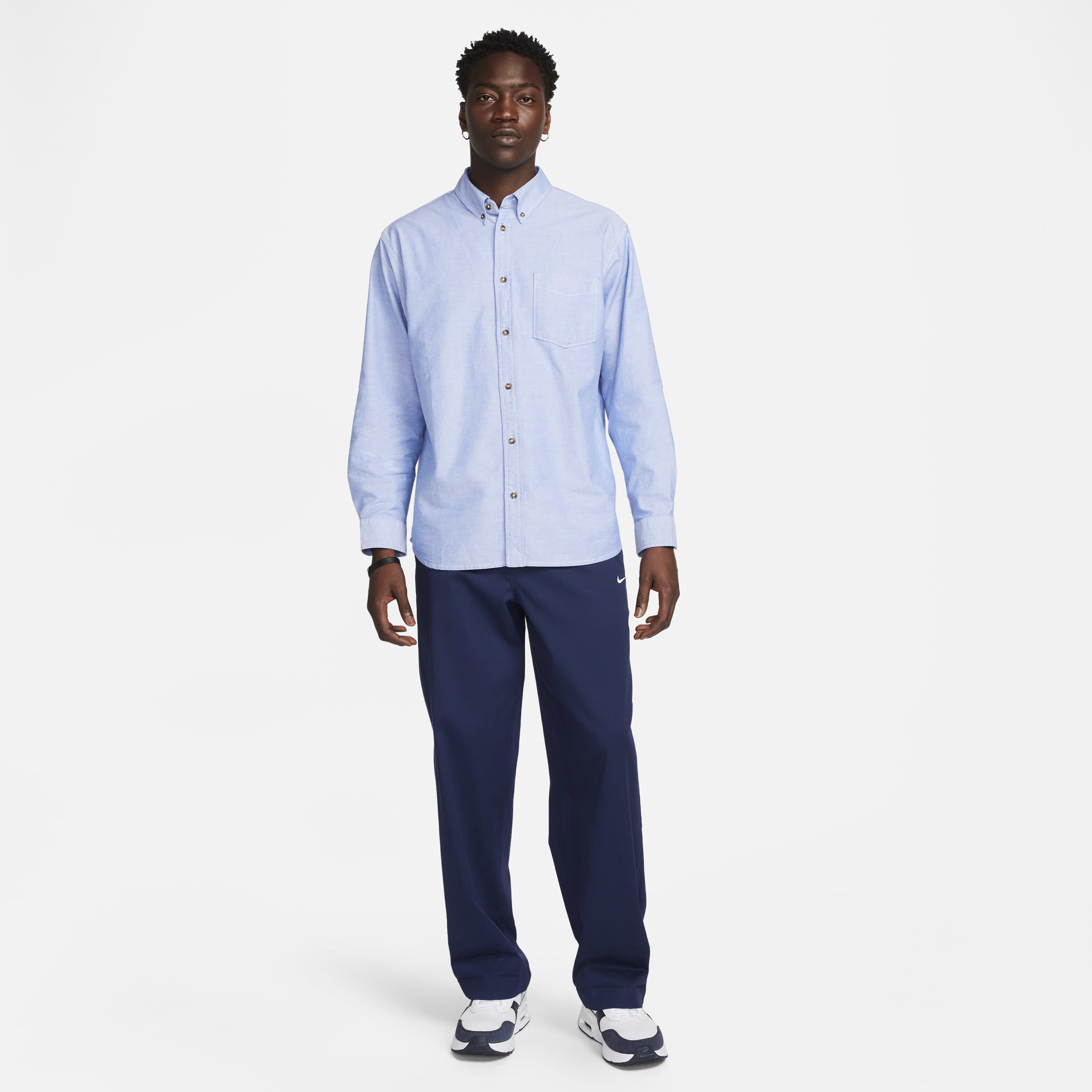 Buy Nike Life Men s Long Sleeve Oxford Button Down Shirt Nike Kuwait Official