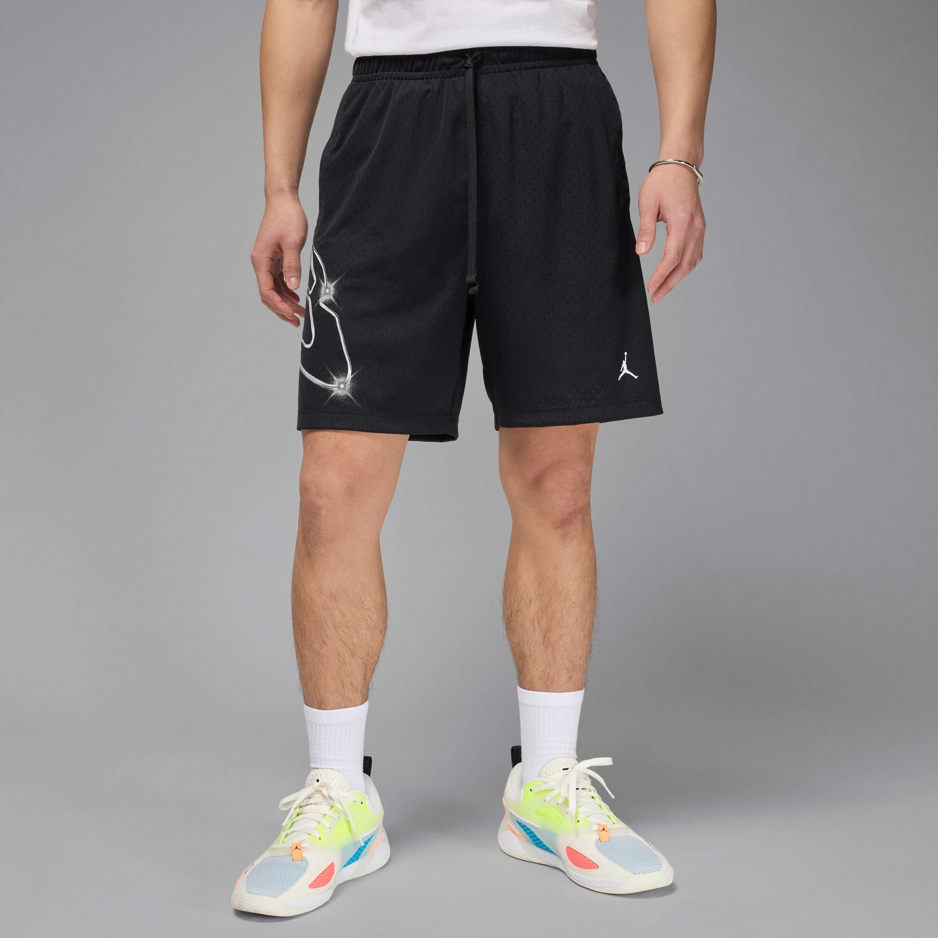 ★ ★ Men's Easy Fit CK Sports Logo Graphic Short Calvin Klein Brush Stroke Graphic Men's Shorts Black