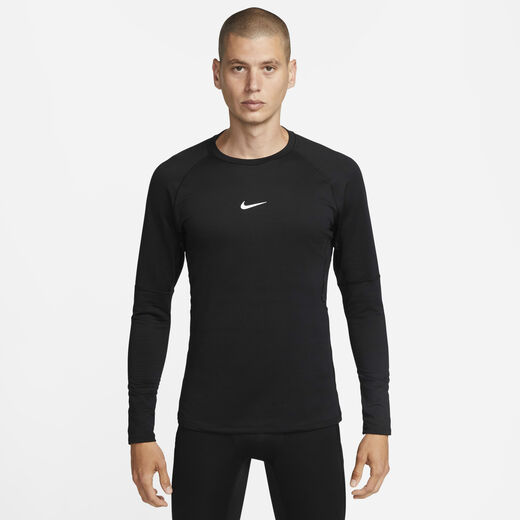 Training & Gym Tops & T-Shirts-Nike, Nike Pro Warm, Men's Long-Sleeve Top