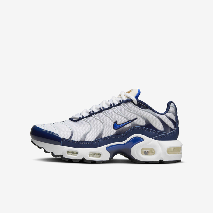 Buy Nike Air Max Plus Older Kids' Shoes White/Midnight Navy