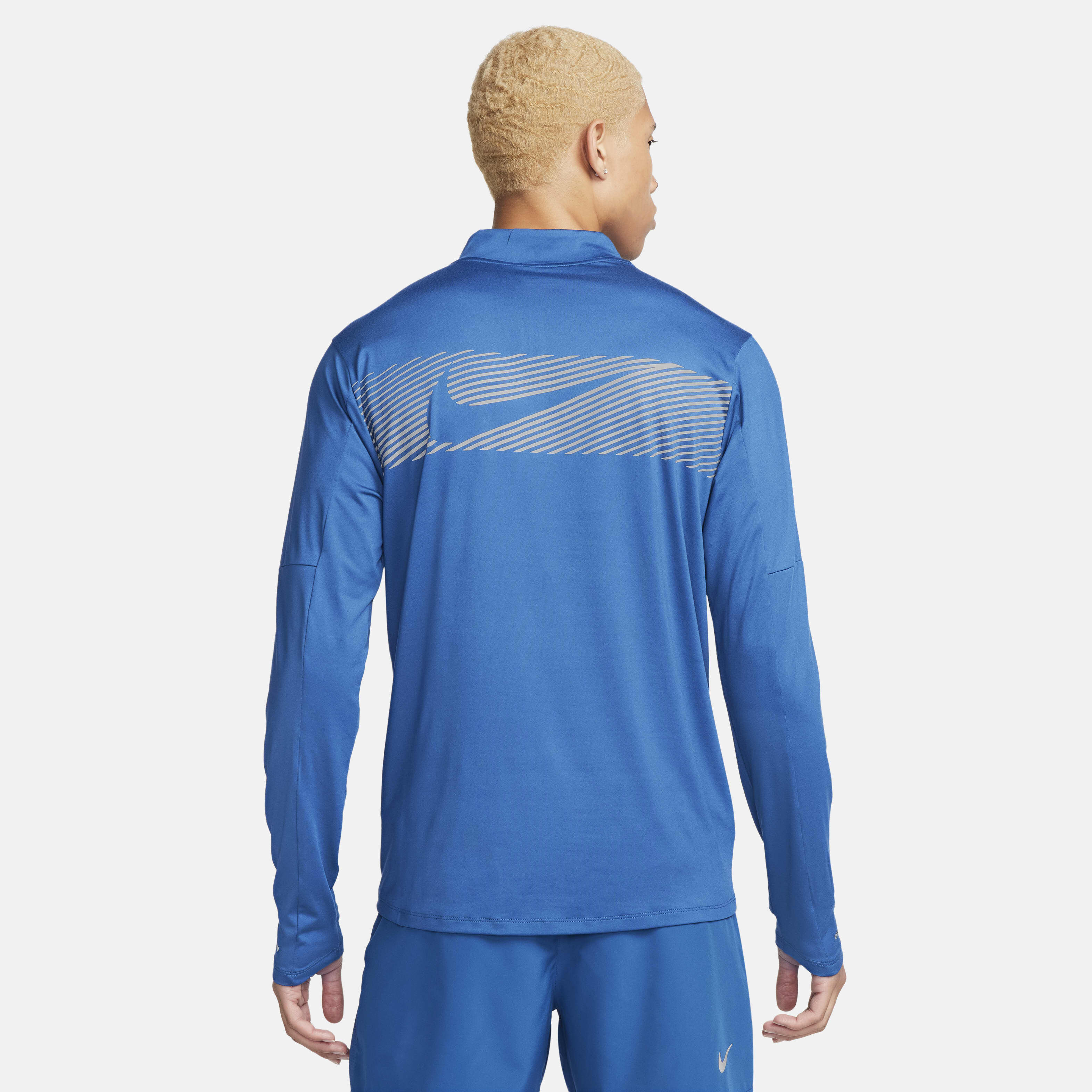 Buy Nike Flash Men s Dri FIT 1 2 zip Running Top Court Blue Nike Kuwait Official