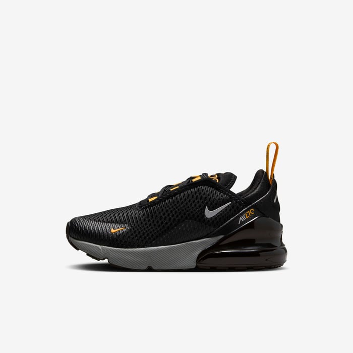 Buy Nike Air Max 270 Younger Kids' Shoes Black/University Gold