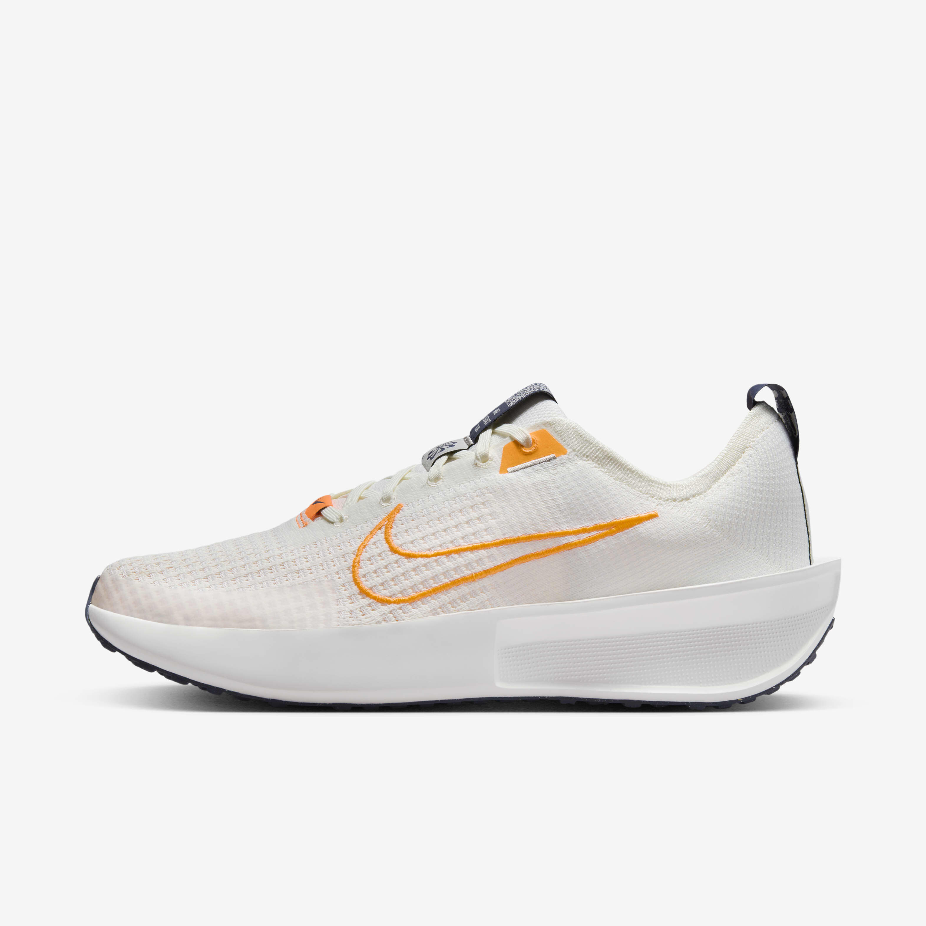 Nike running shoes grey and orange sales