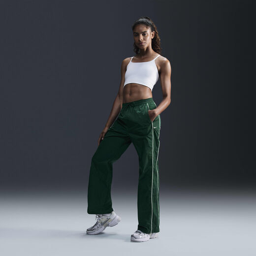 Light Army Shop-Nike, Nike Windrunner, Women's High-Waisted Woven Open-Hem Trousers
