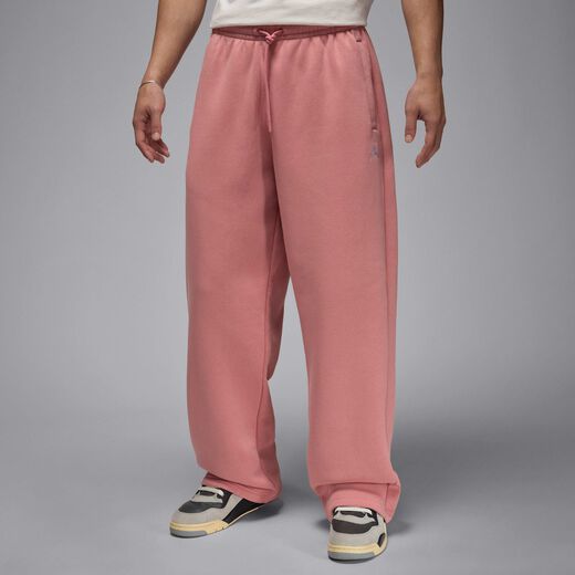 Trousers & Tights-JRDN, Jordan Brooklyn Fleece, Men's Oversized Open-Hem Trousers
