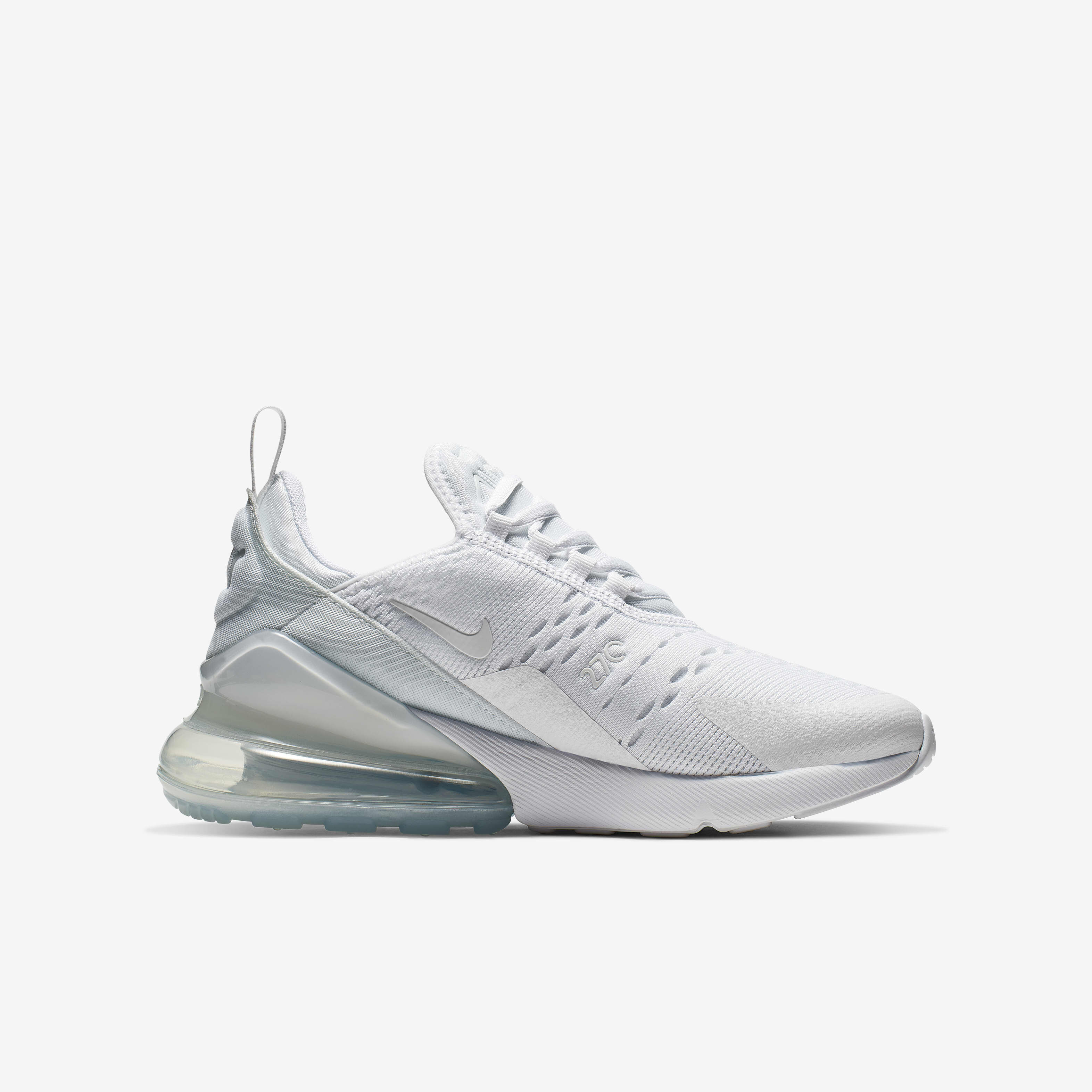 Nike grey air max 270 trainers youth online