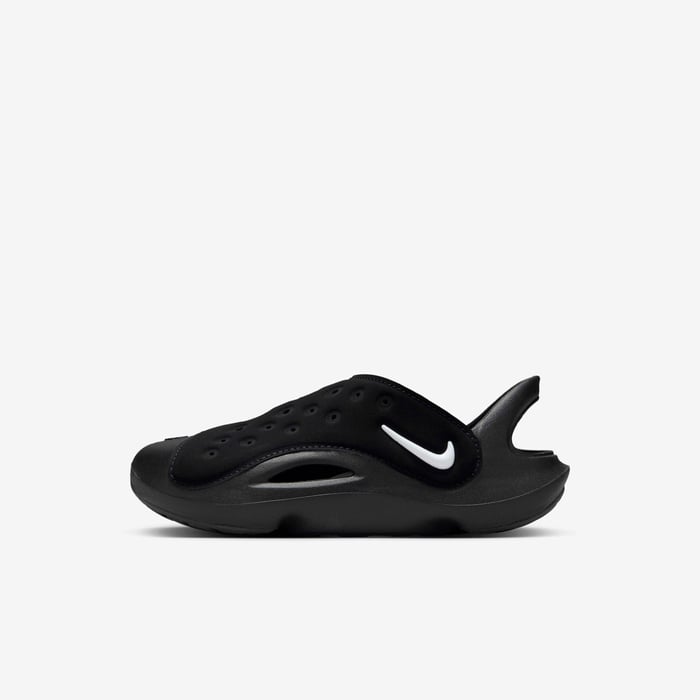Buy Nike Aqua Swoosh Younger Kids' Sandals Black/Anthracite