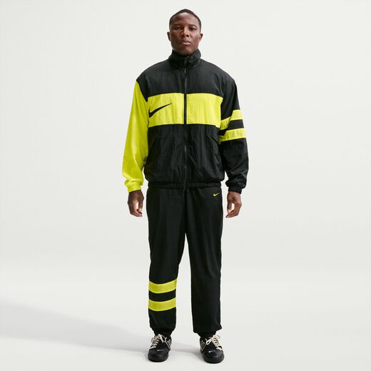 جاكيتات بأكمام وبلا أكمام-نايكي, نايكي i96 ريبيل, جاكيت رياضي لكرة القدم منسوج للرجال