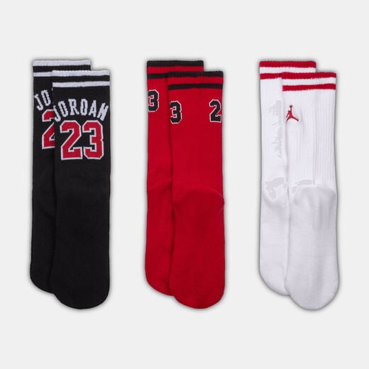 Sale for Kids'-JRDN, Jordan, Kids' Varsity Jersey Crew Socks (3 Pairs)