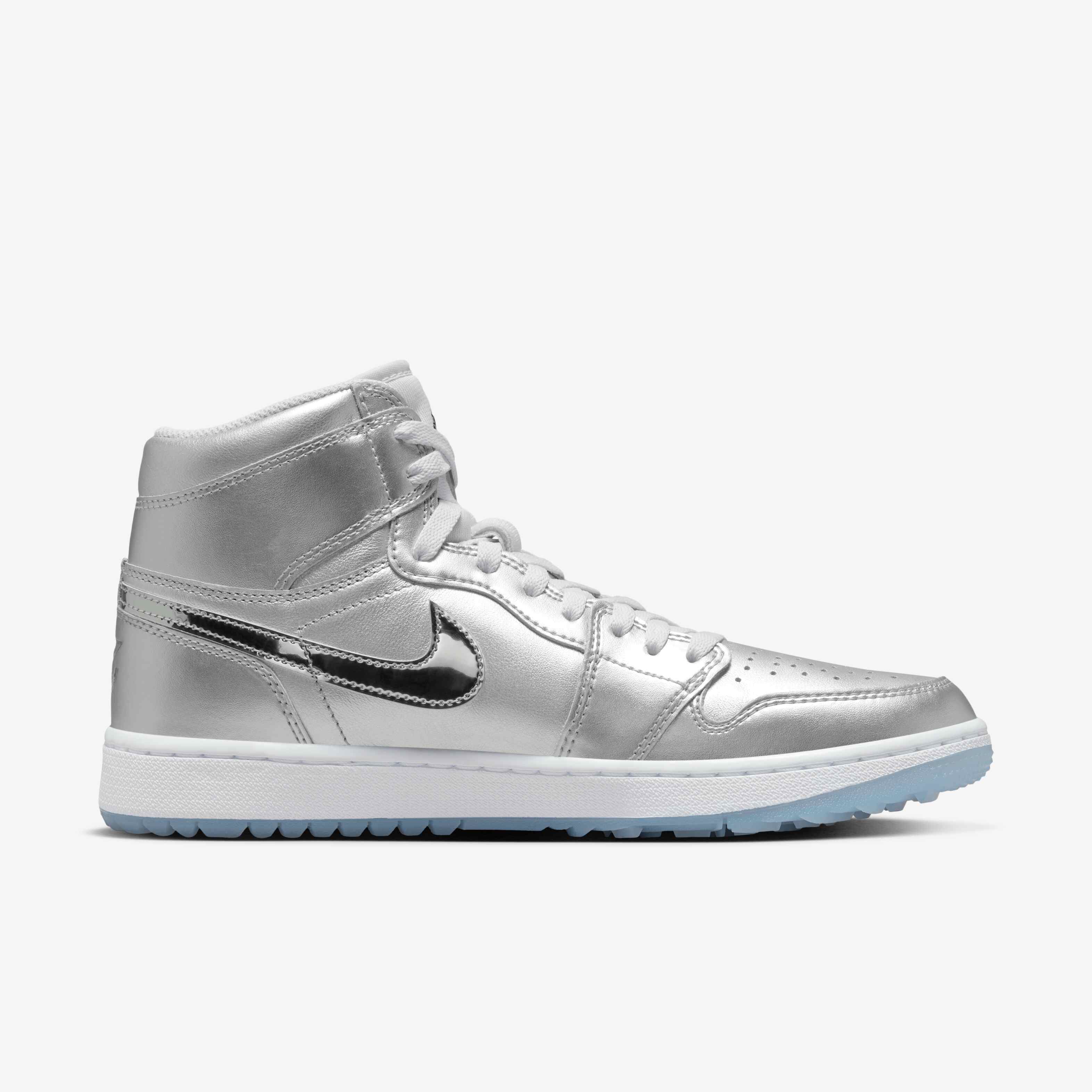 Nike Air Jordan 1 High G NRG Golf Metallic Silver Gift