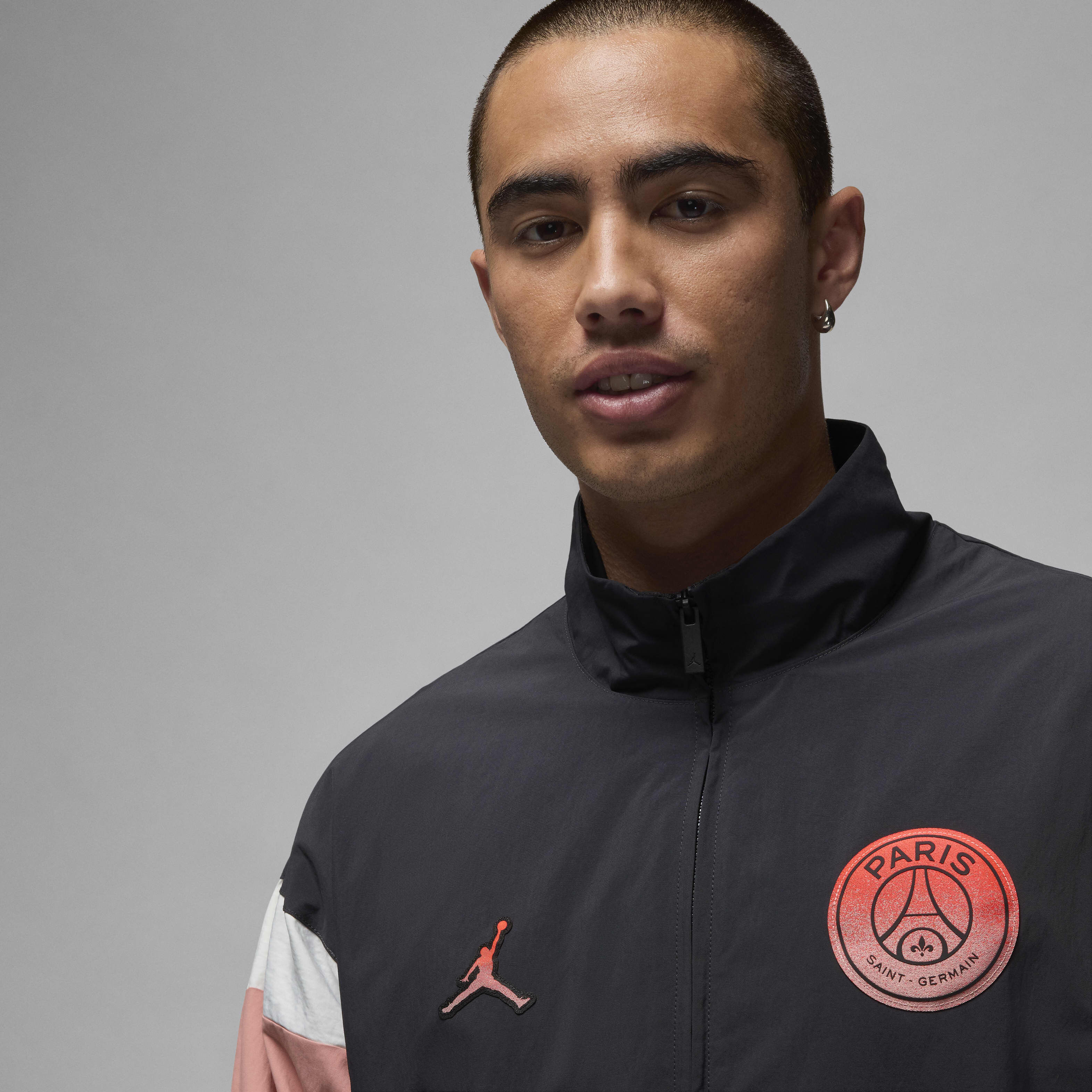 Buy Paris Saint-Germain Men's Anthem Jacket - Rust Pink/Off