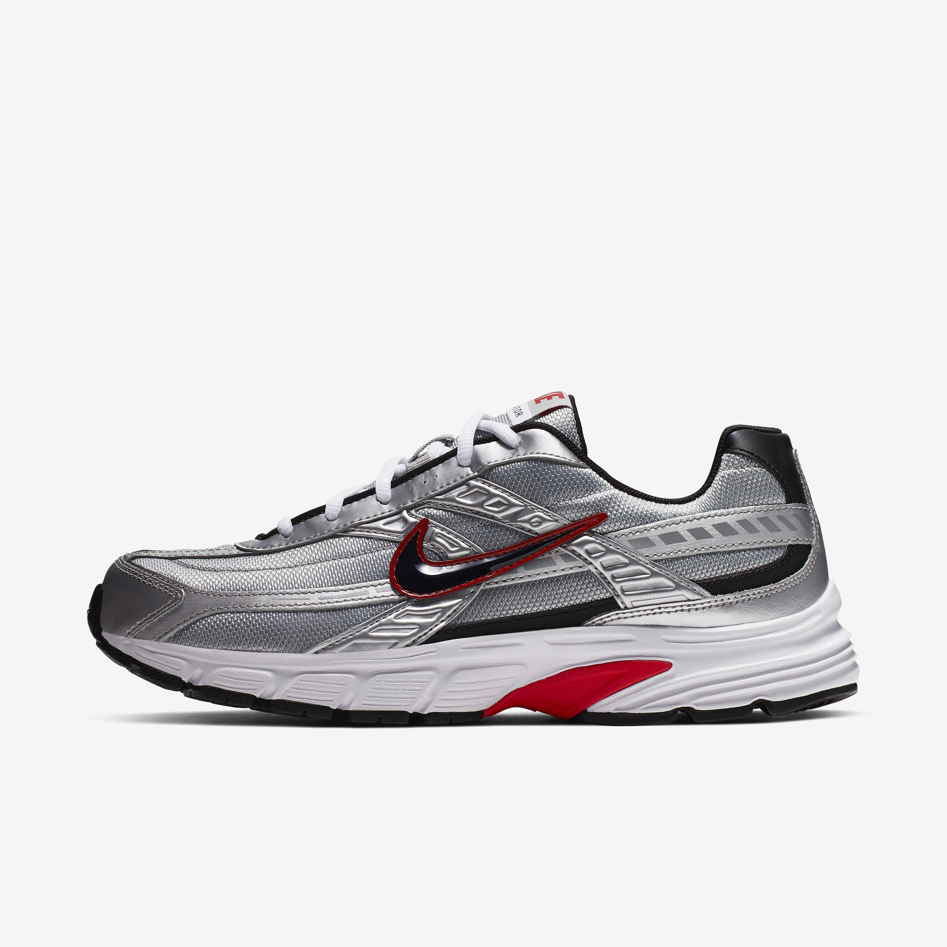 Buy Nike Initiator Men s Running Shoe Metallic Silver White Black Nike Kuwait Official