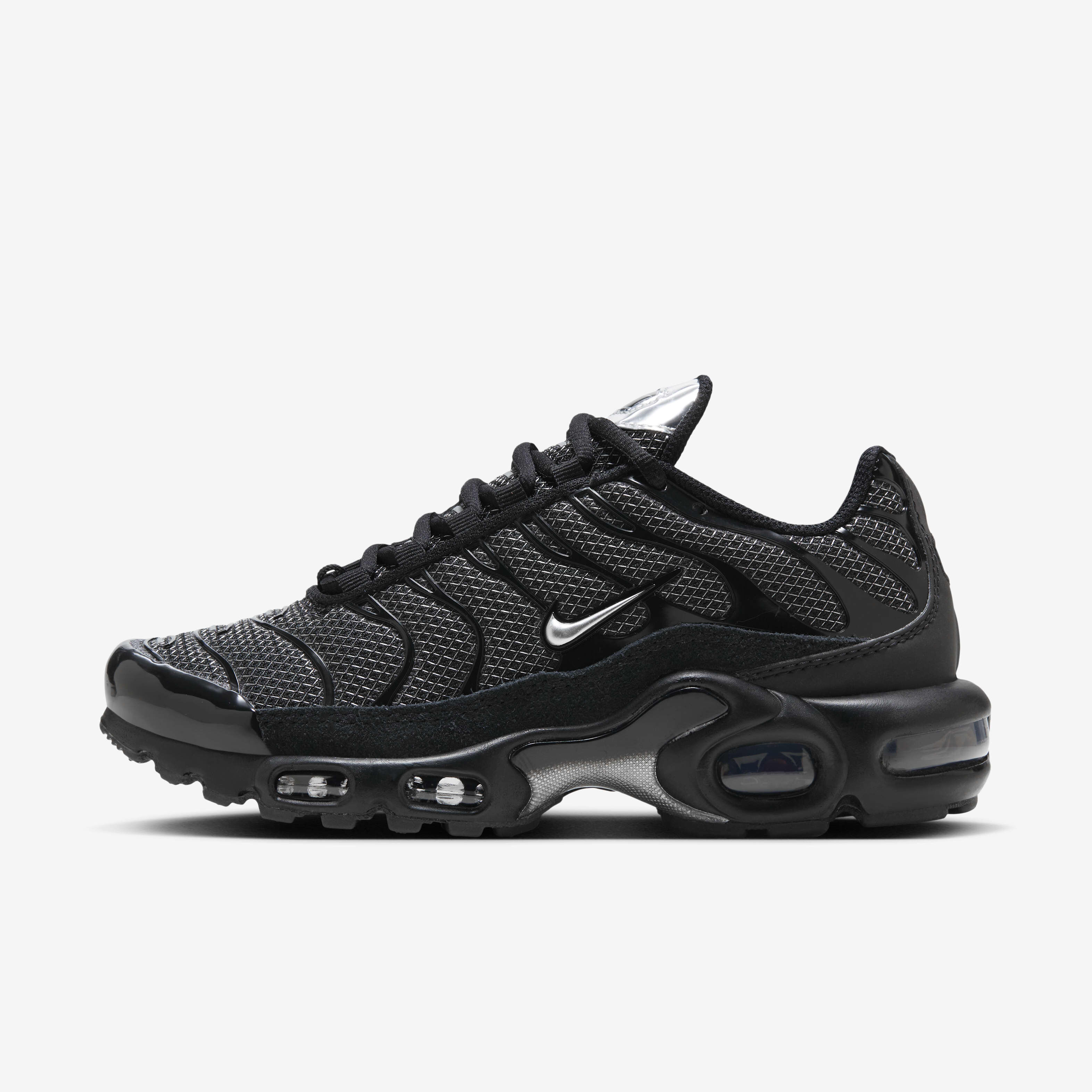 Buy Nike Air Max Plus Women s Shoes Black Turquoise Blue Metallic Silver Nike Kuwait Official