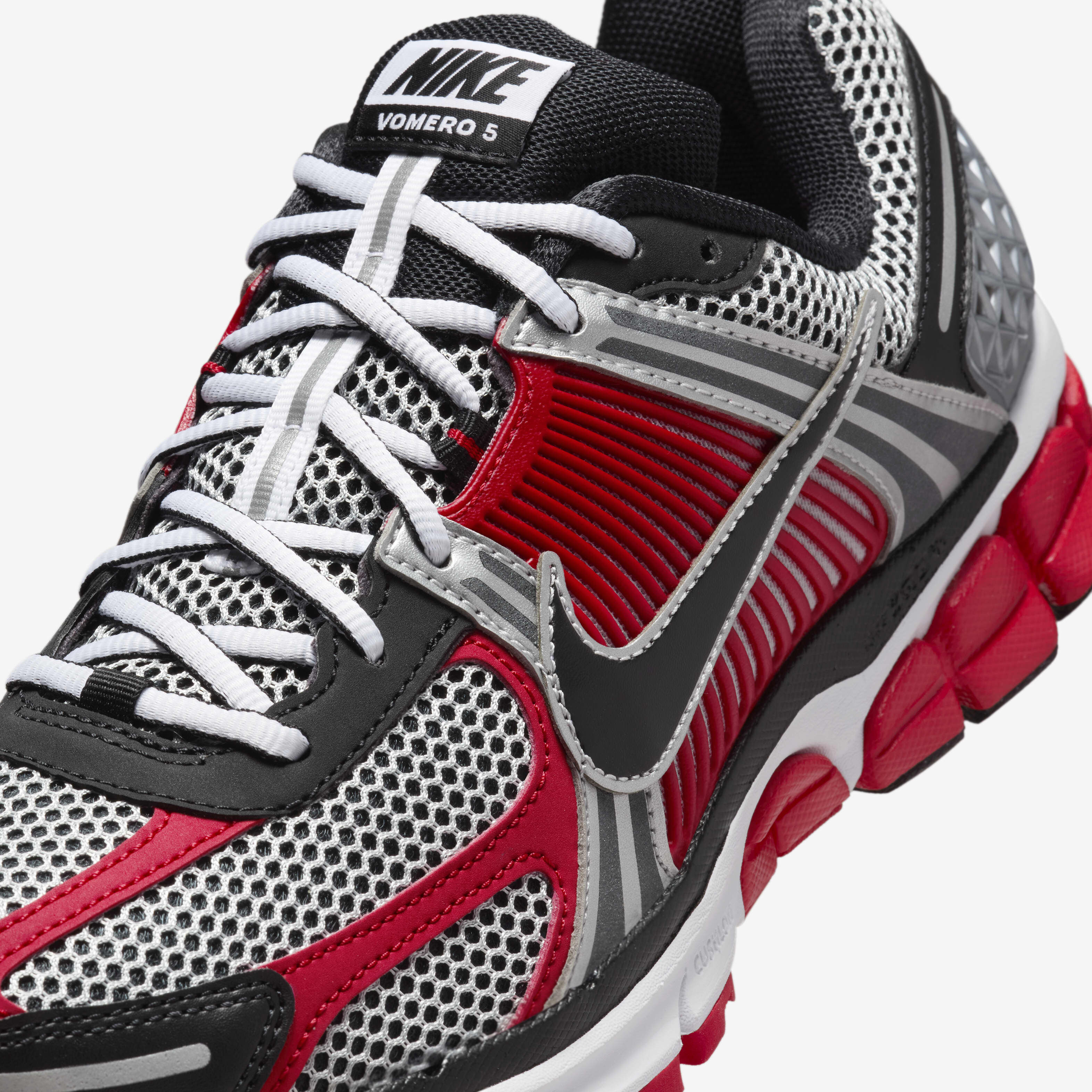 Buy Nike Zoom Vomero 5 Men s Shoes Metallic Silver University Red White Black Nike Kuwait Official