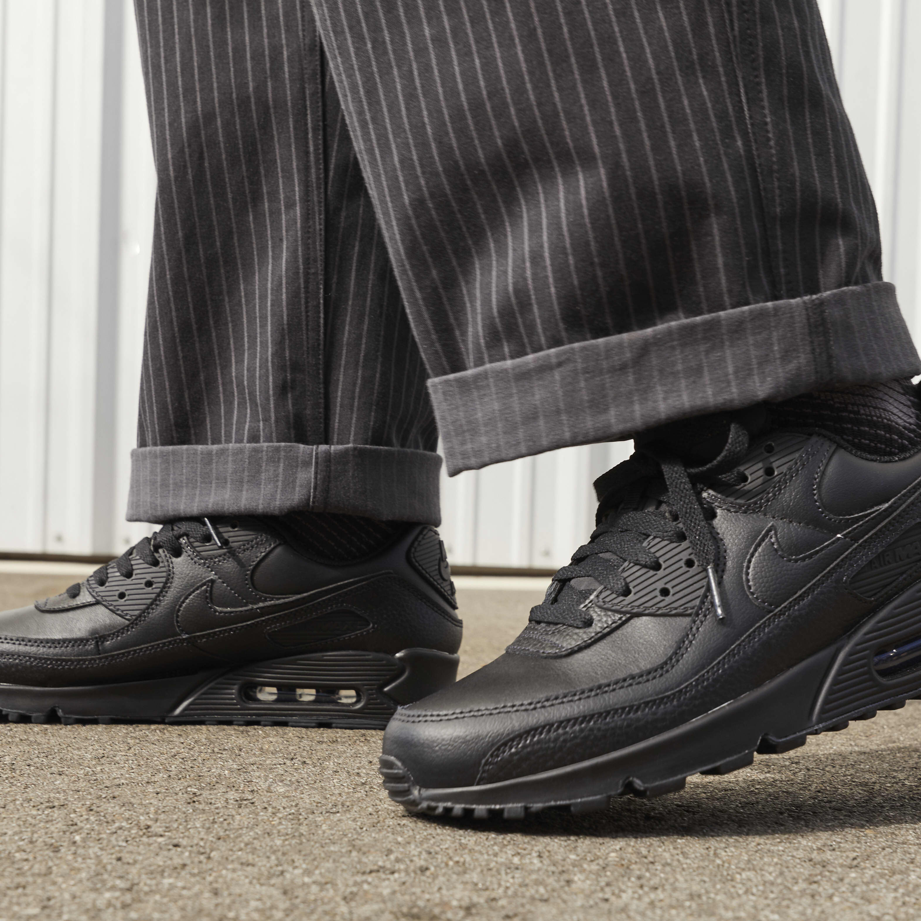 Buy Air Max 90 LTR Men s Shoes Black Black Black Nike Kuwait Official