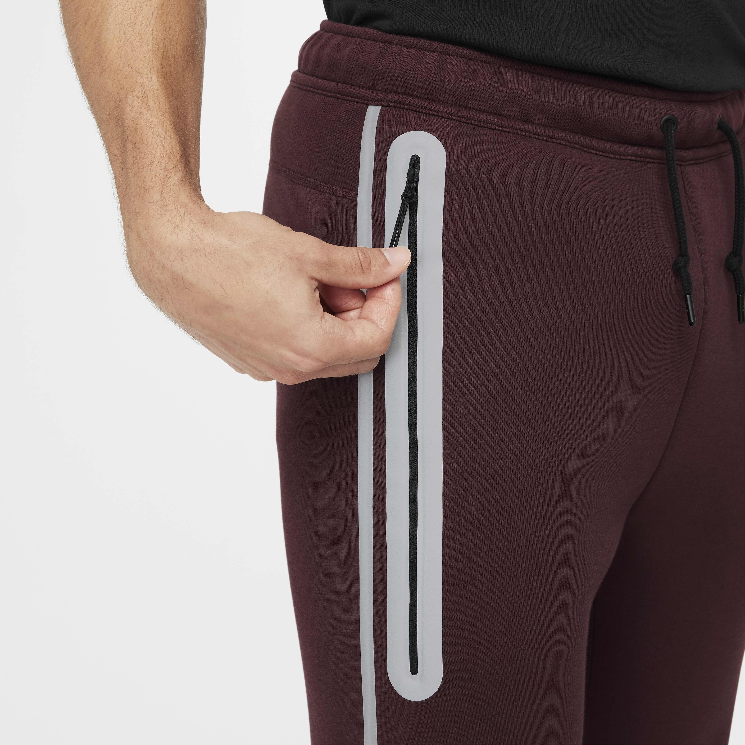 Buy Nike Tech Men s Fleece Joggers Burgundy Crush Nike Kuwait Official