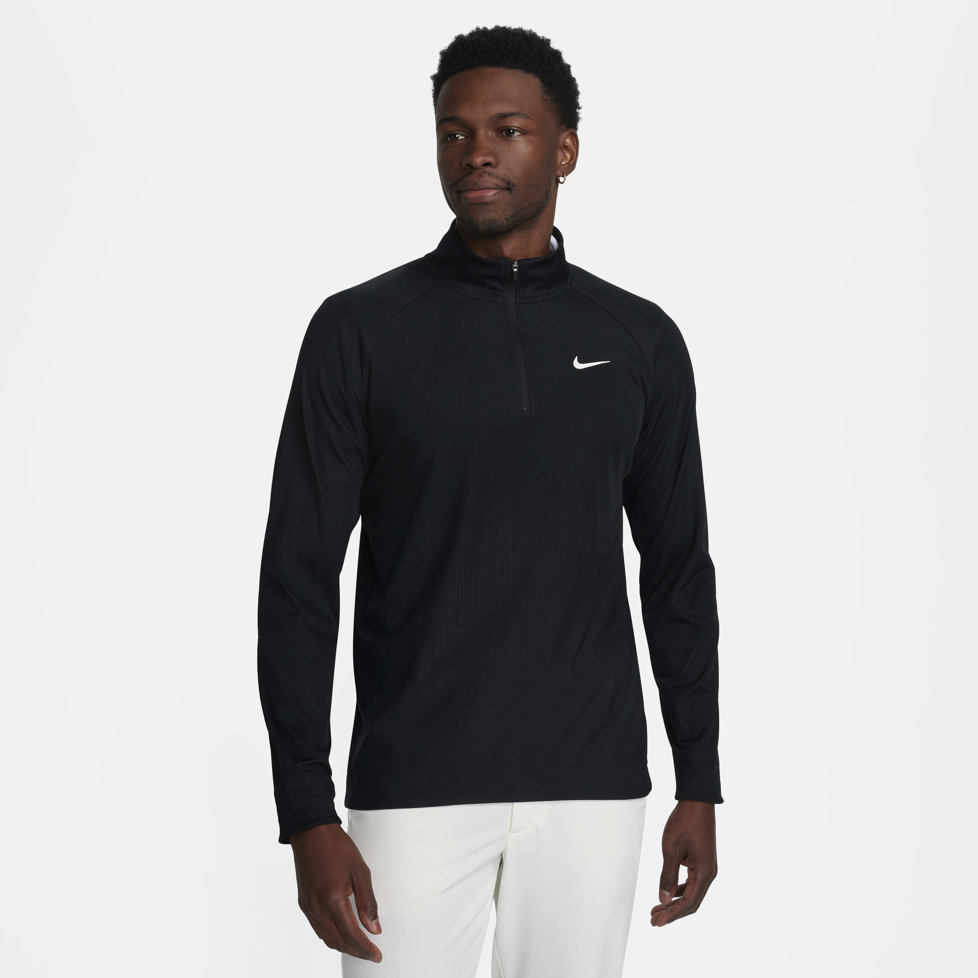 Buy Nike Tour Men's Dri-FIT ADV 1/2-Zip Golf Top - Black/Black