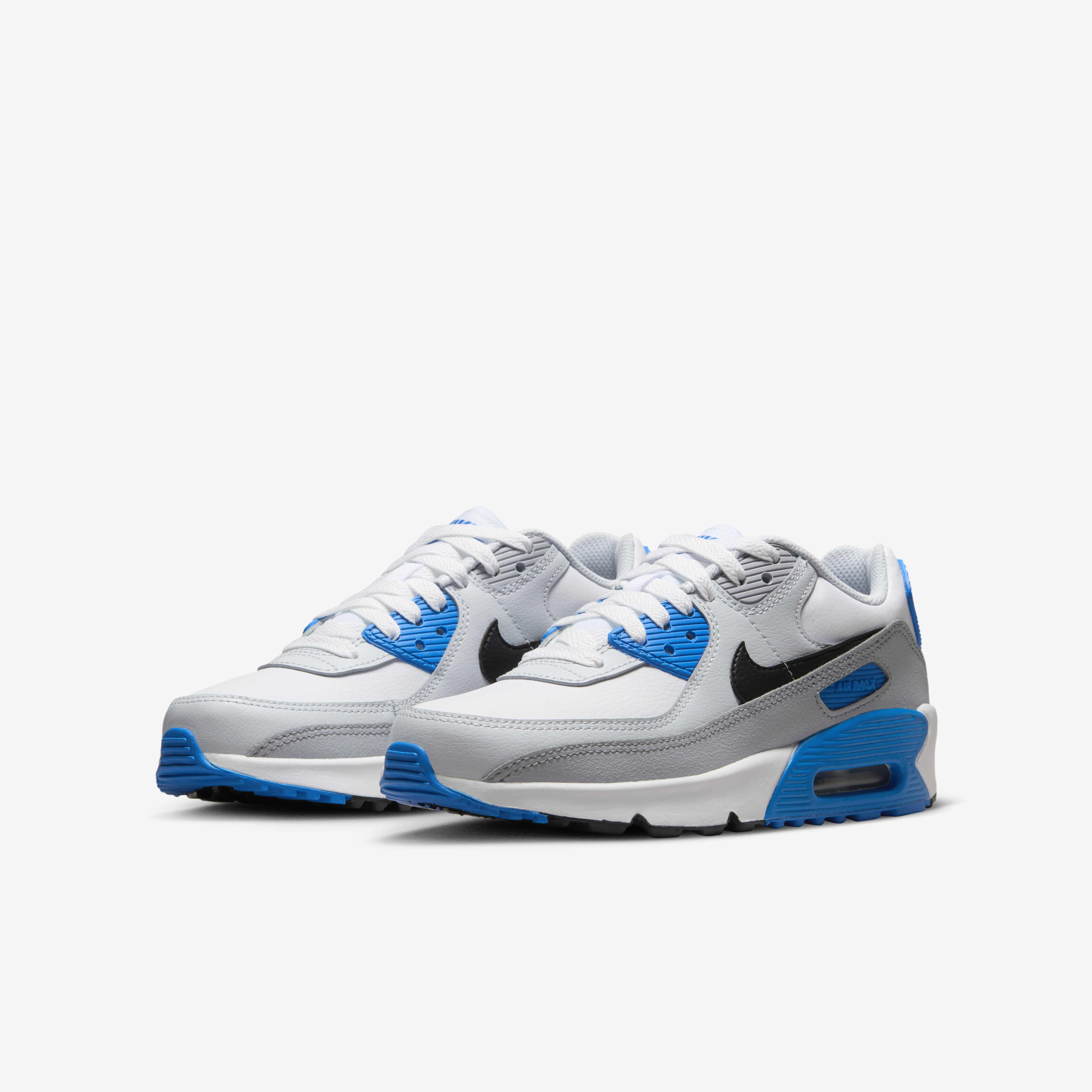 Buy Nike Air Max 90 LTR Older Kids' Shoes White/Photo Blue/Pure