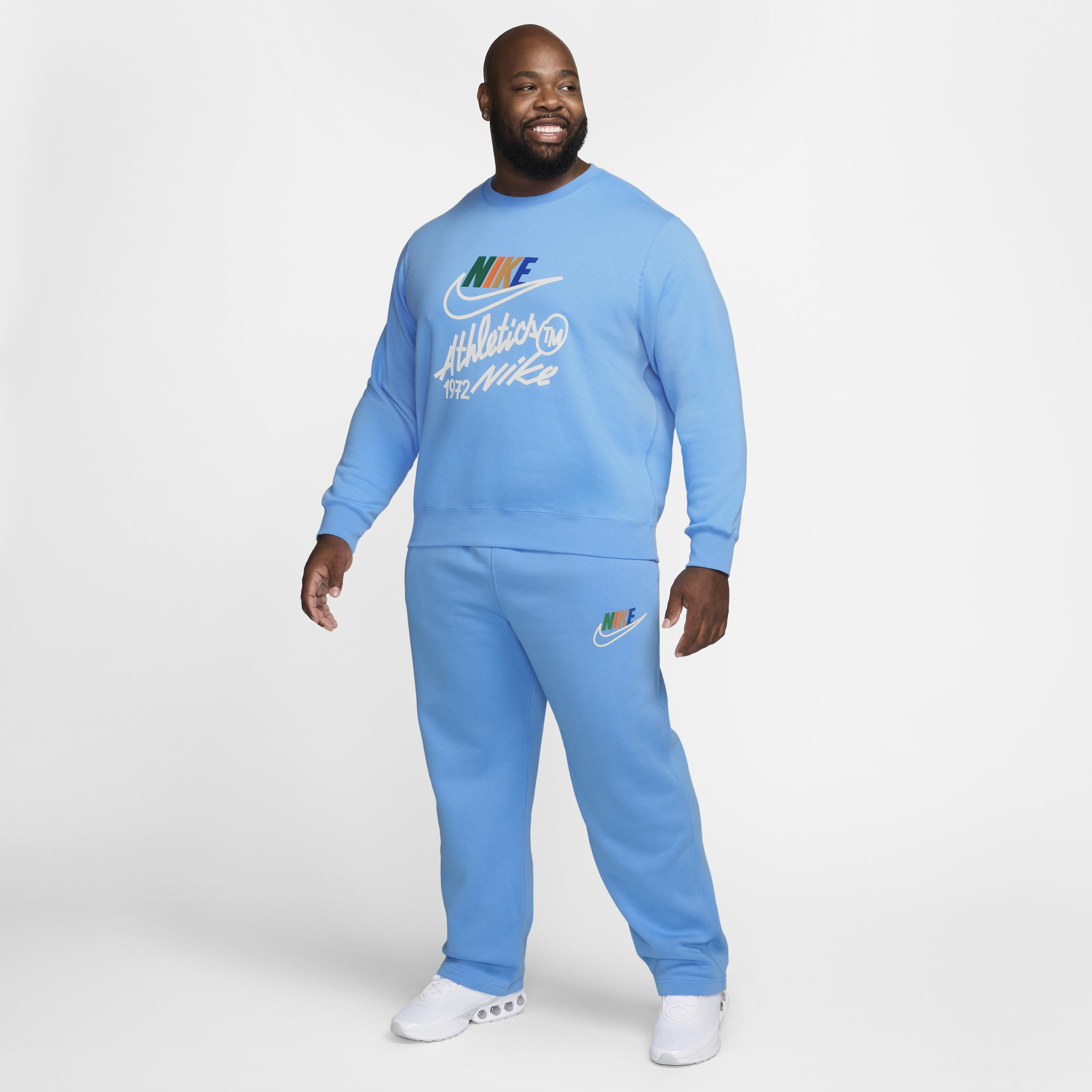 blue nike sweatsuit for men