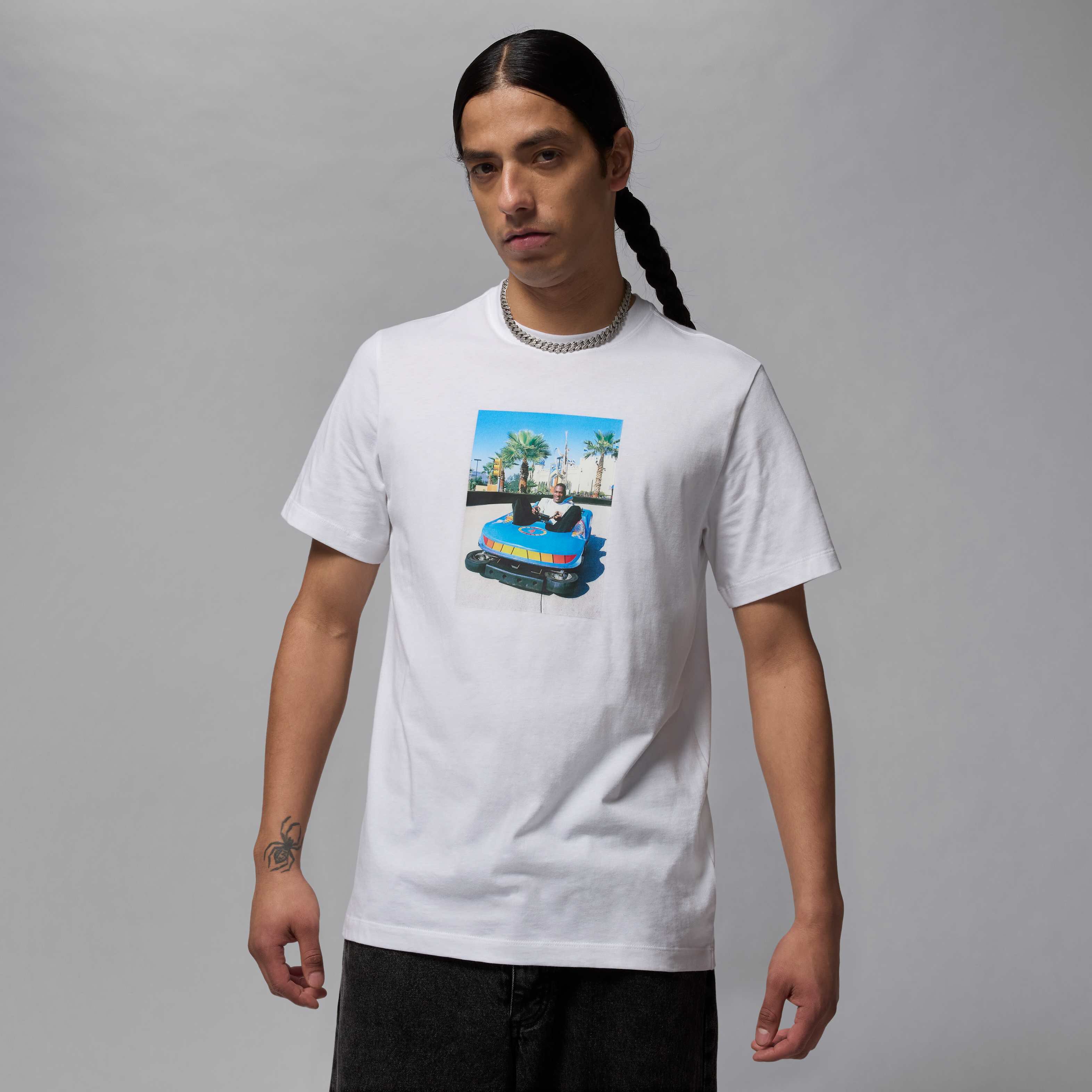 Buy Jordan Brand Men's T-Shirt - White/Black | Nike Kuwait