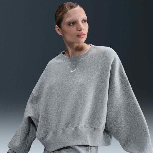 Hoodies & Sweatshirts-Nike, Nike Sportswear Phoenix Fleece, Women's Over-Oversized Crew-Neck Sweatshirt