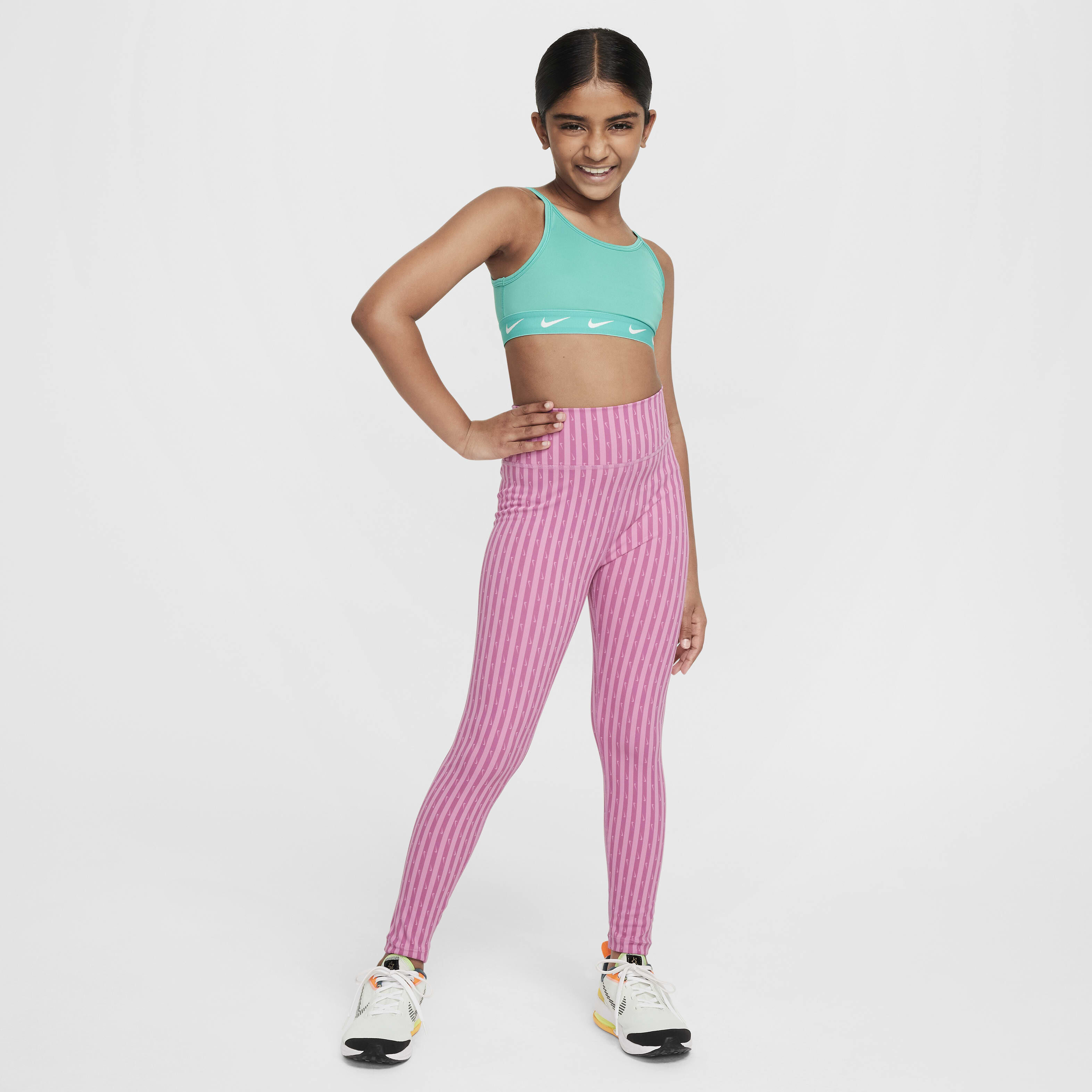 Buy Nike One Older Kids Girls Dri FIT High Waisted Leggings Nike Kuwait Official