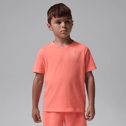 T-Shirts & Tops-JRDN, Jordan, Little Kids' Air Embroidered Acid Wash T-Shirt