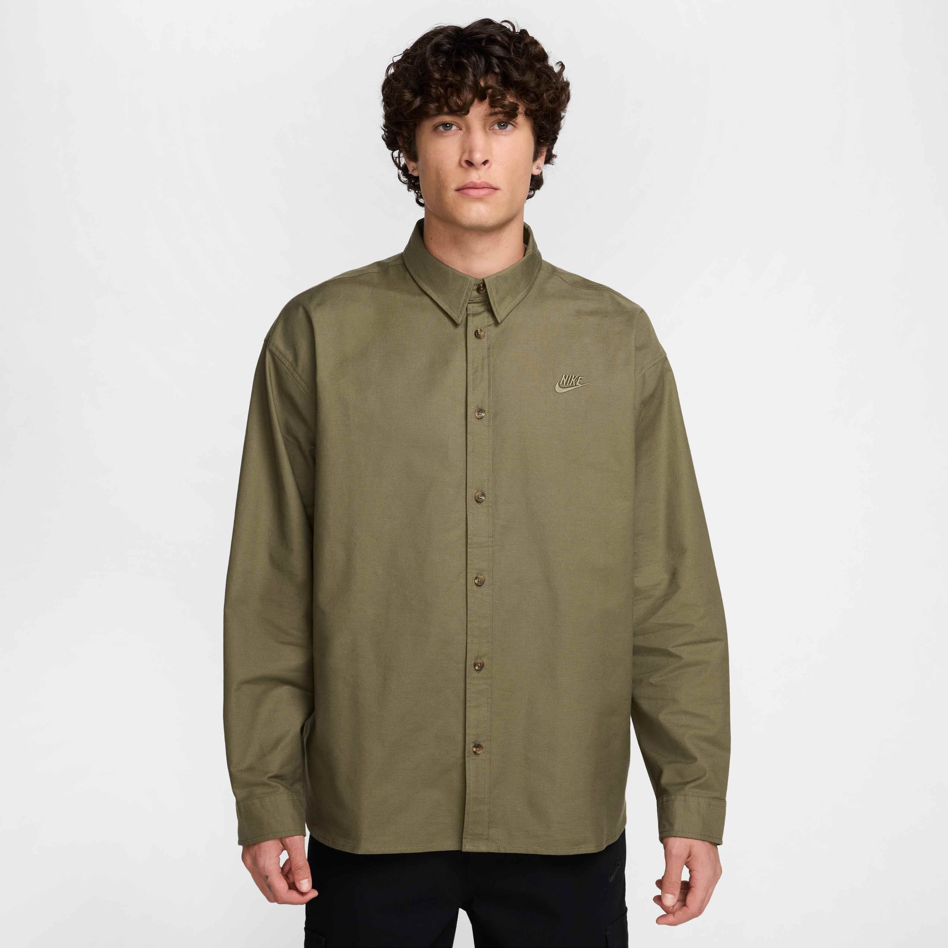 Buy Nike Club Men's Oversized Long-Sleeved Oxford Shirt