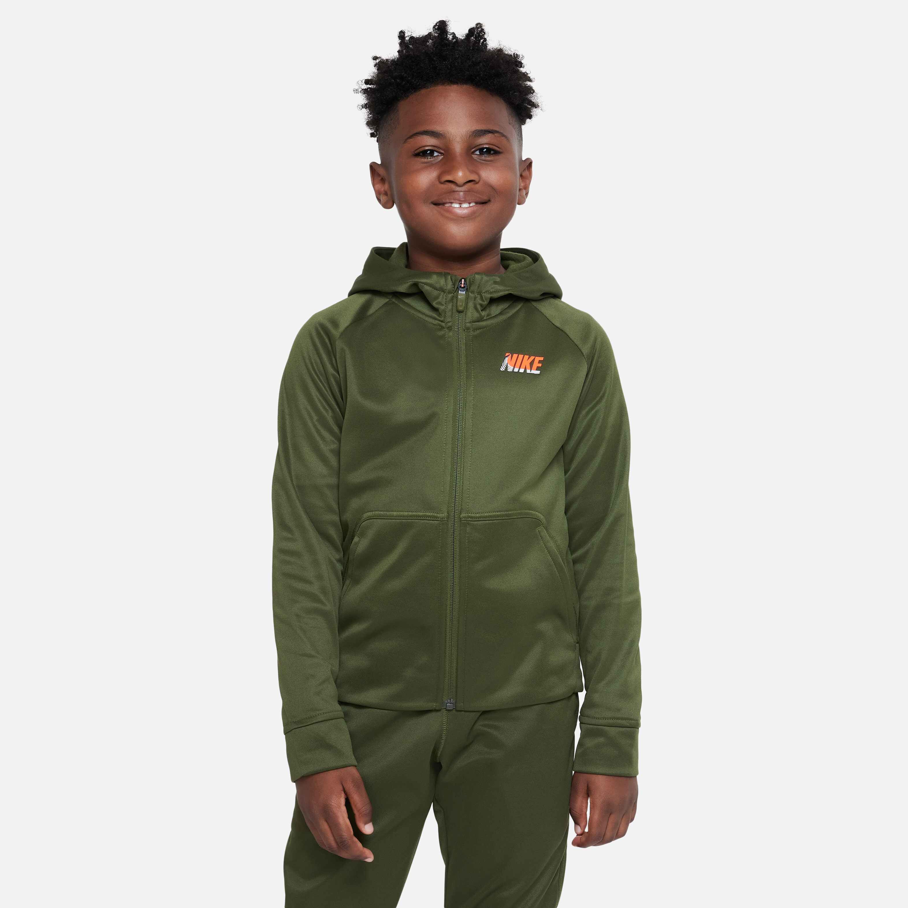 green and orange nike hoodie