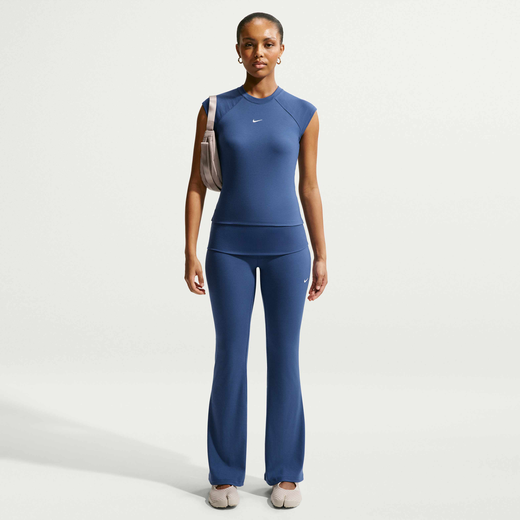 Trousers & Tights-Nike, Nike Sportswear Chill Knit, Women's Mid-Rise Tight Ribbed Trousers