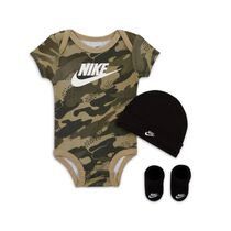 Nike Club Camo Bodysuit, Hat and Booties Set