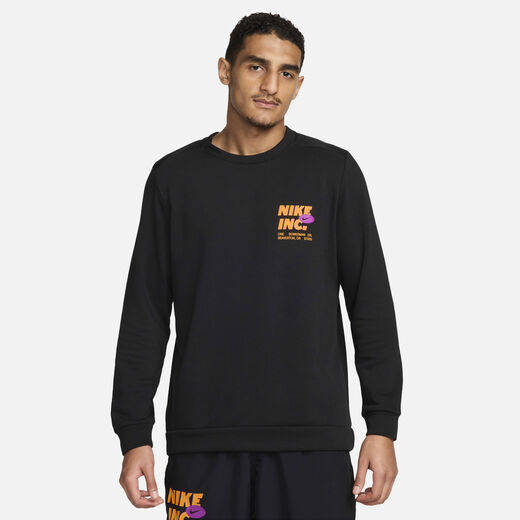 Men's Long Sleeves Shirts-Nike, Nike, Men's Dri-FIT Fleece Long-Sleeve Fitness Crew