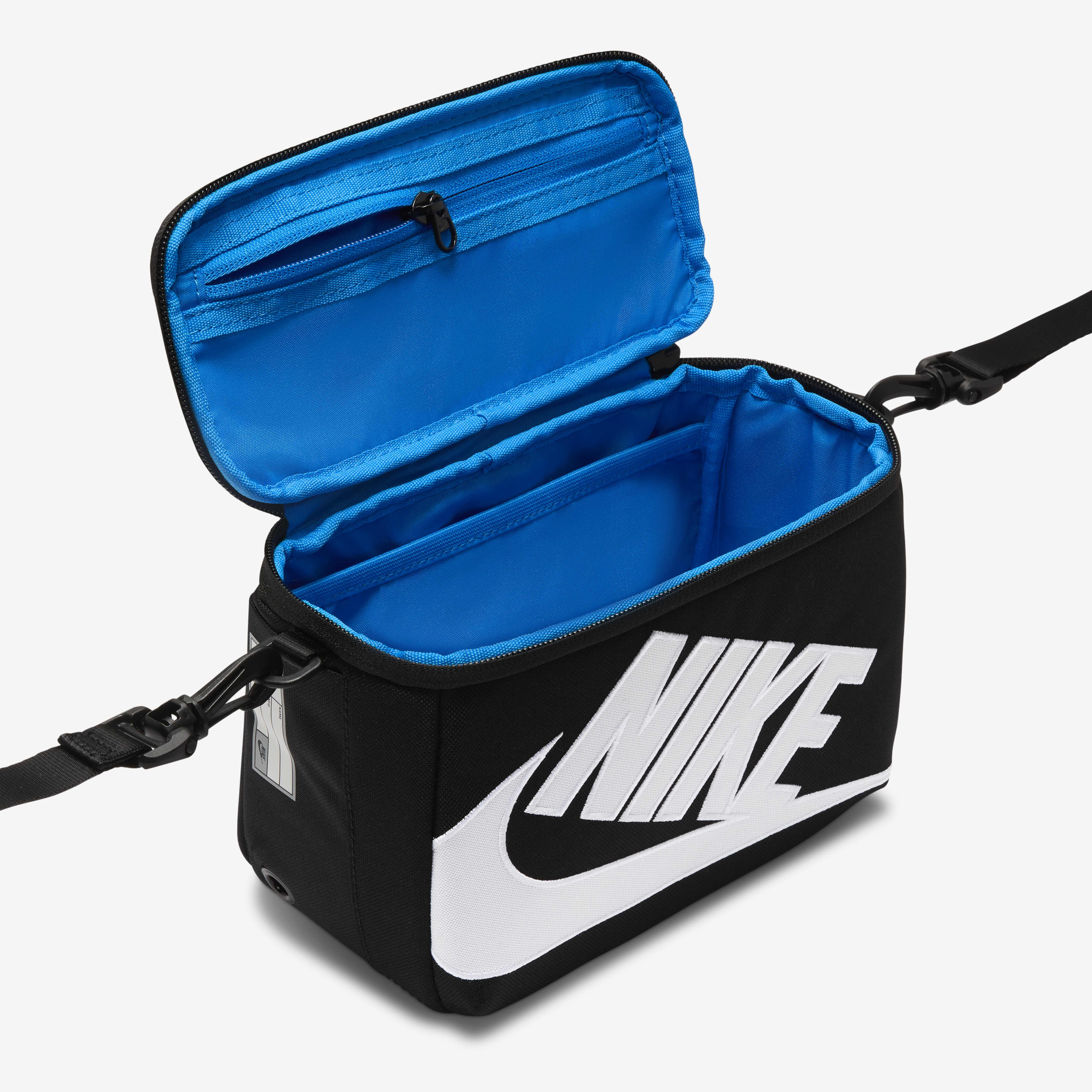 ★Nike★ Mini Shoe Box Crossbody Bag 3L Black White FN305901 Nike Mini Shoe Box Cross-Body Bag (3L) I Detail & Fit In