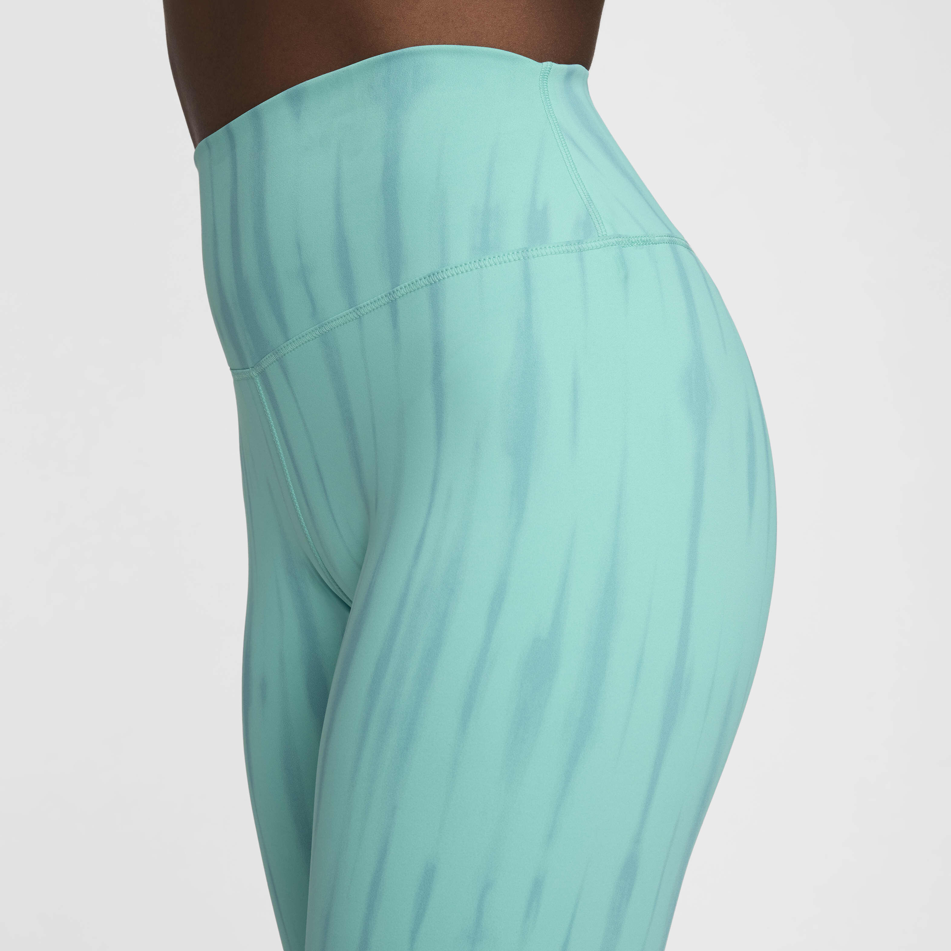 Buy Nike One Women s High Waisted 7 8 Printed Leggings Green Frost Black Nike Kuwait Official