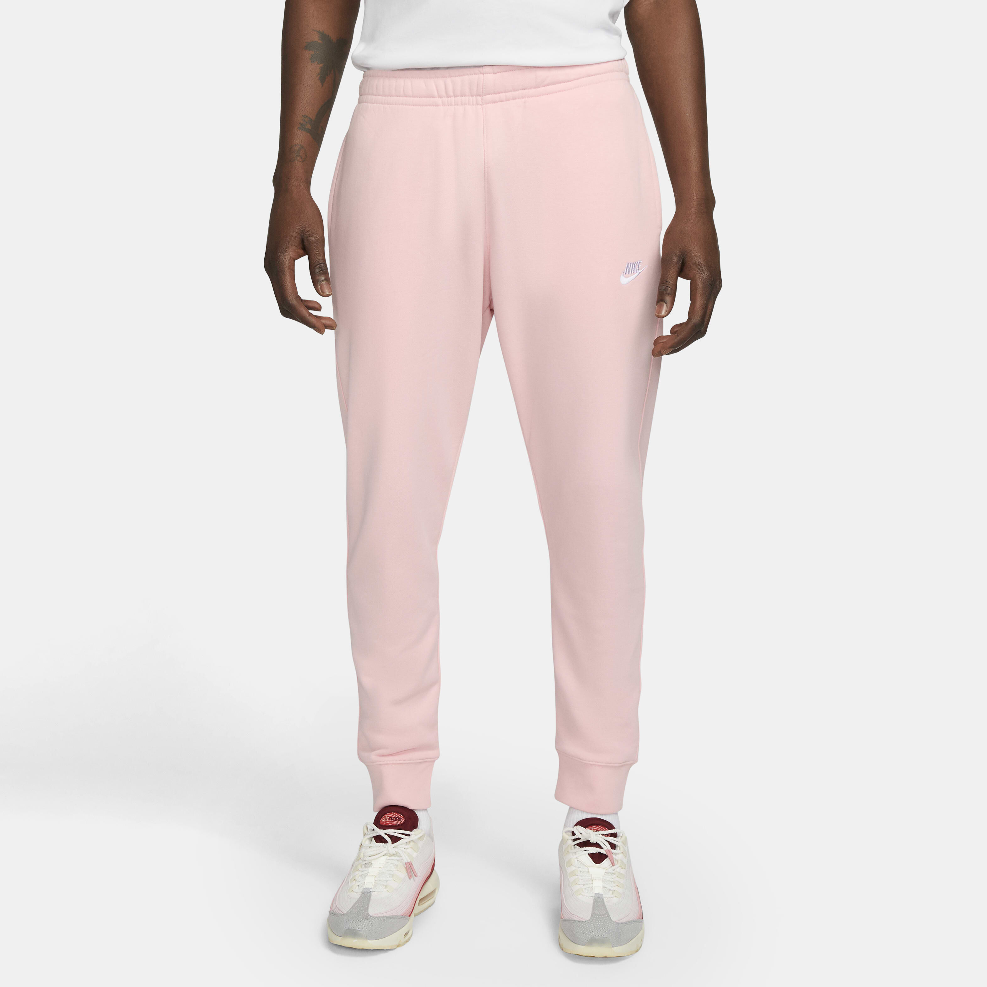 Nike men's sportswear club fleece sweatshorts pink online