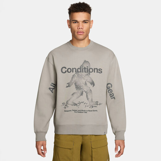 Outdoor Essentials-Nike, Nike ACG 'Tuff Fleece', Men's Therma-FIT Pullover Crew-Neck Sweatshirt