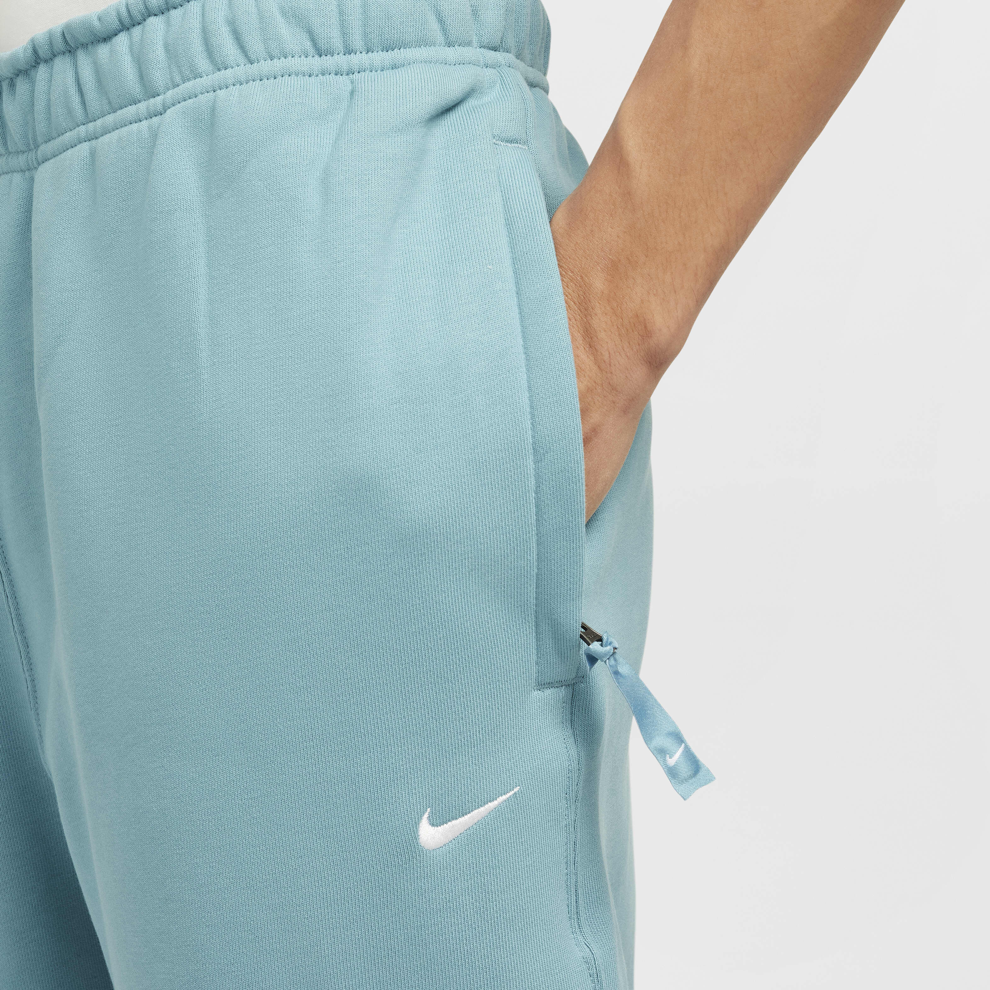 Buy Nike Solo Swoosh Men's Fleece Trousers - Denim Turquoise