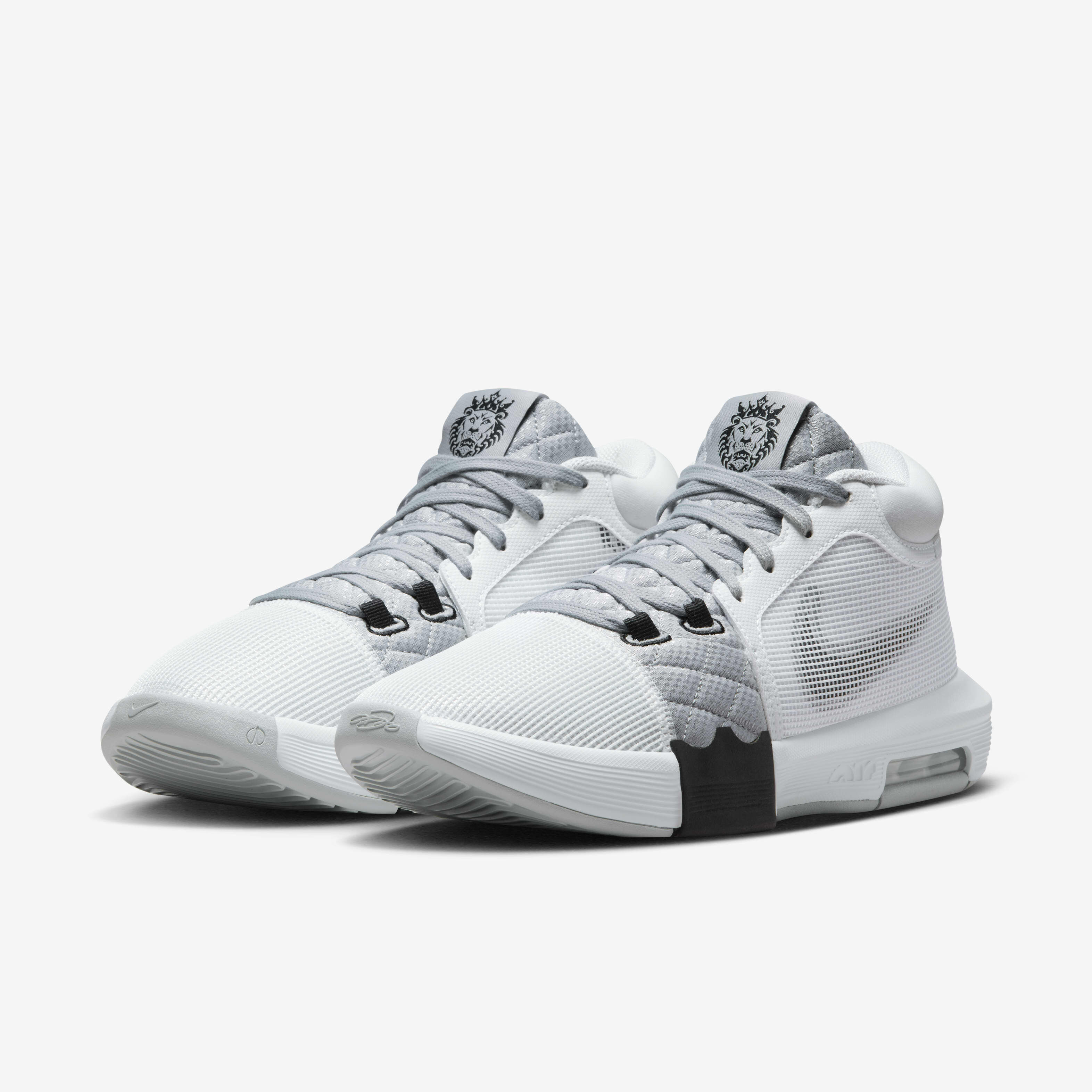 国内配送 NIKE LEBRON WITNESS VIII EP WHITE /L.GREY-BLACK Buy LeBron Witness 8 Basketball Shoes - White/Light Smoke