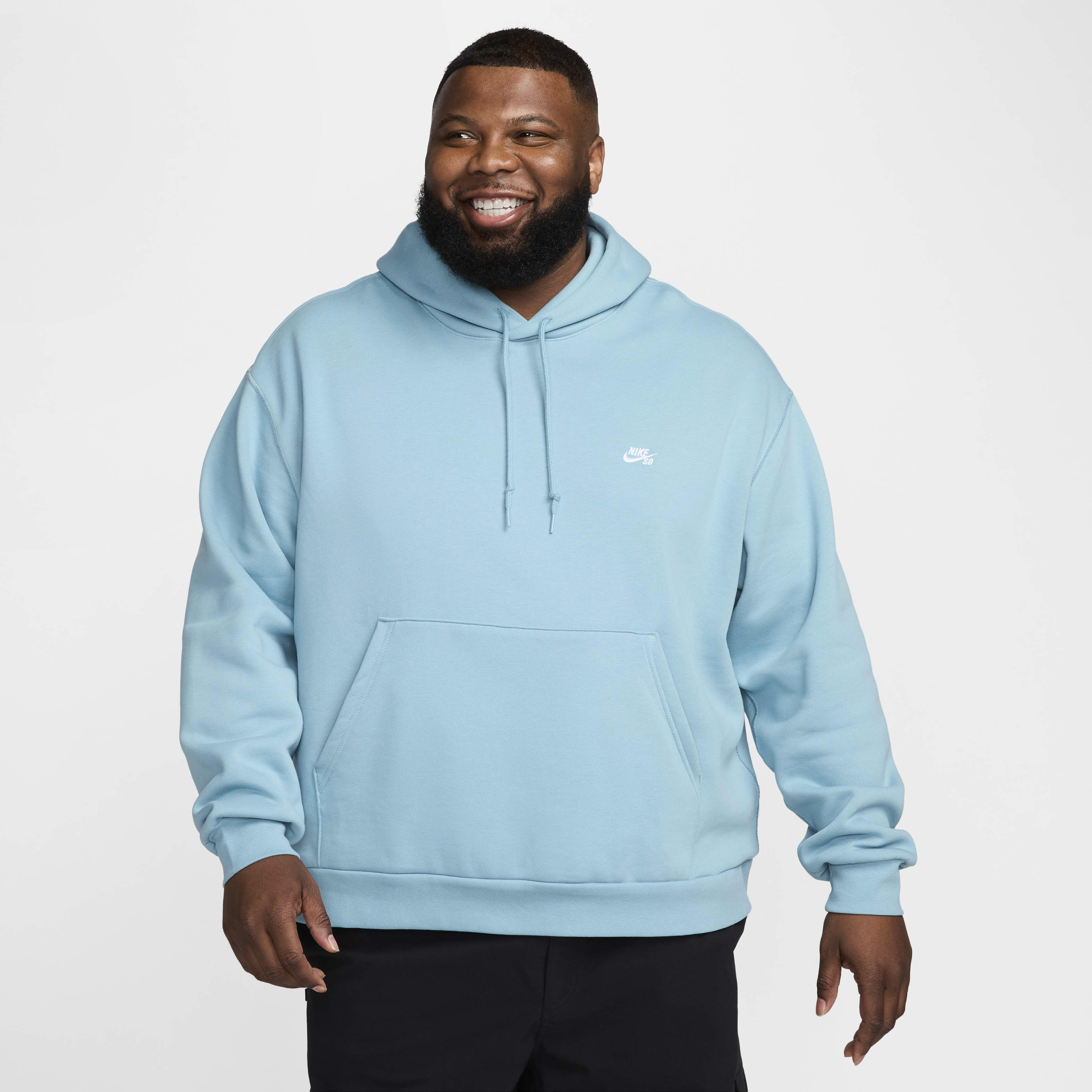 Buy Nike SB Fleece Pullover Skate Hoodie Denim Turquoise White Nike Kuwait Official