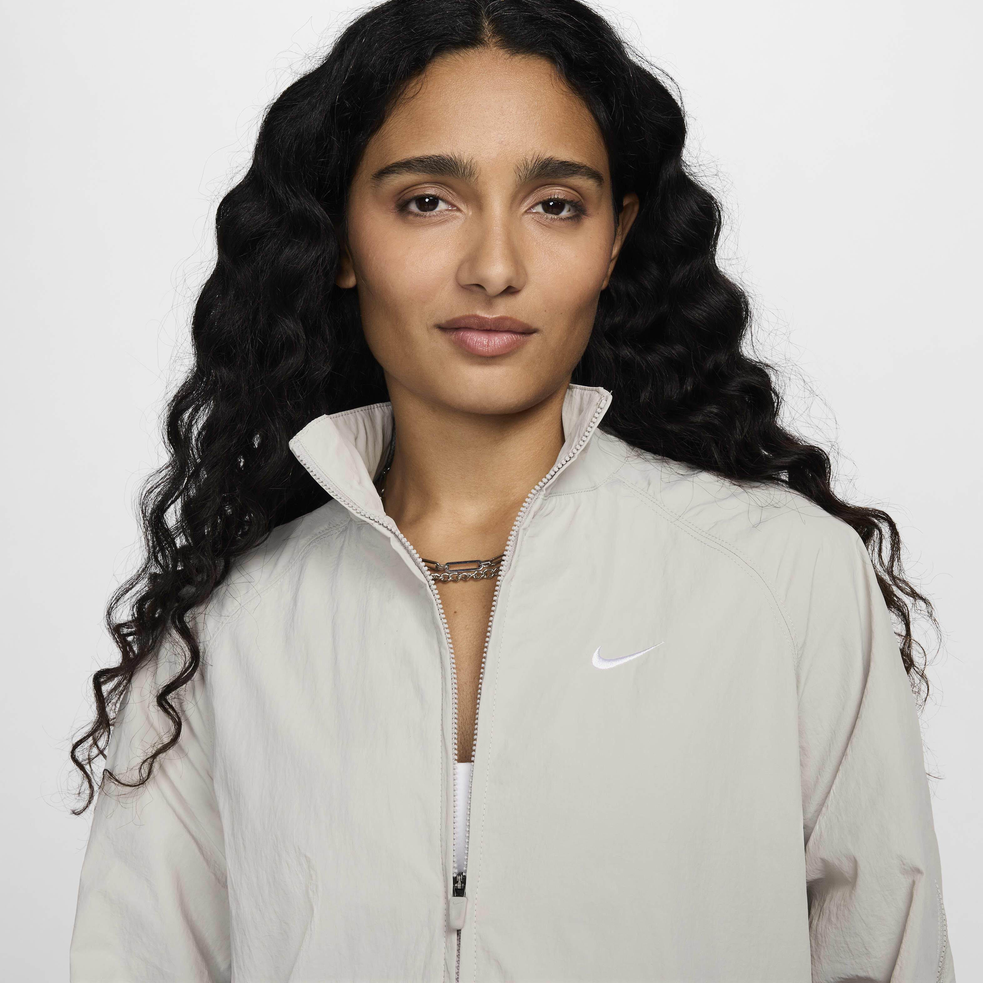 Womens white nike coat on sale
