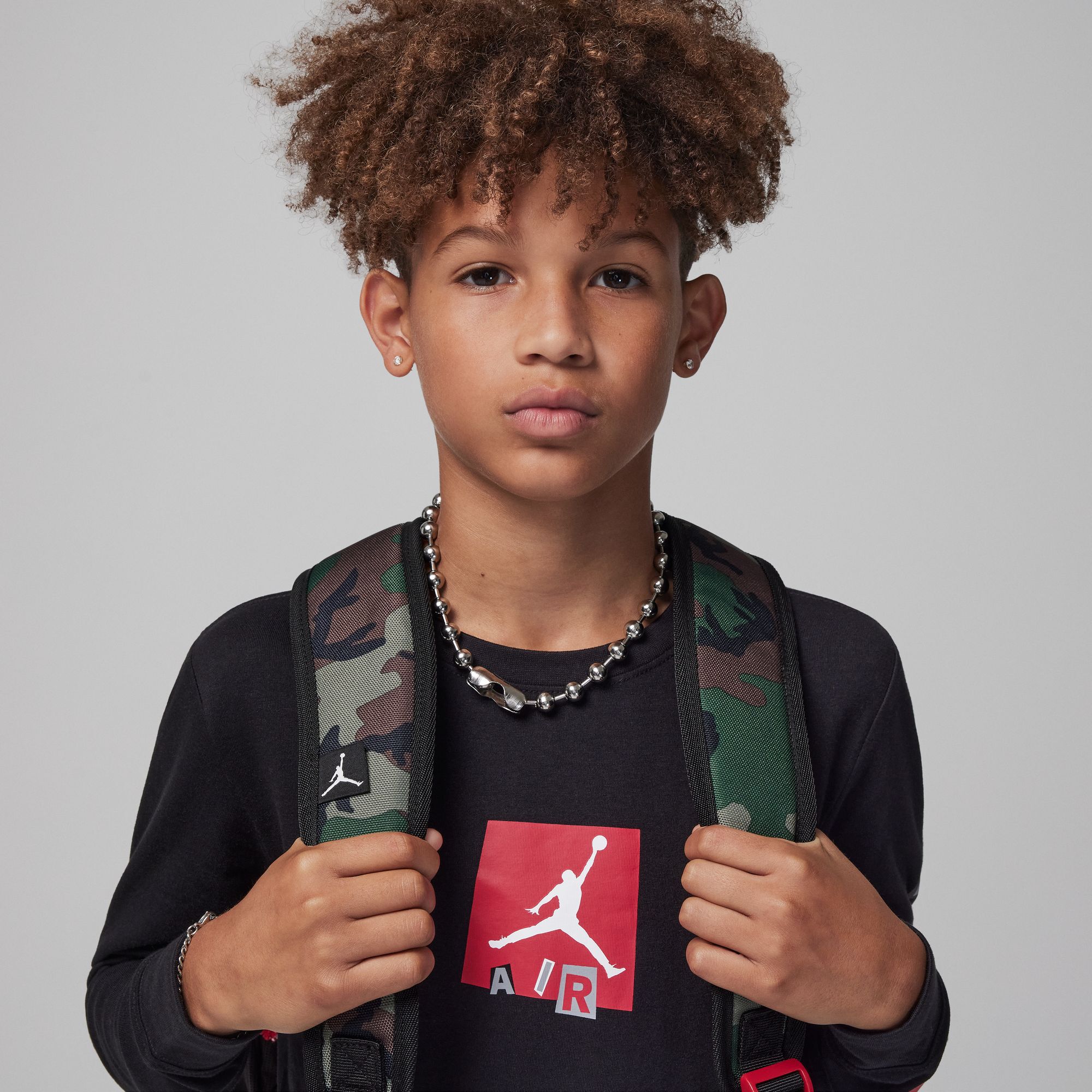 Jordan Air Stacked Long Sleeve Tee image number 1