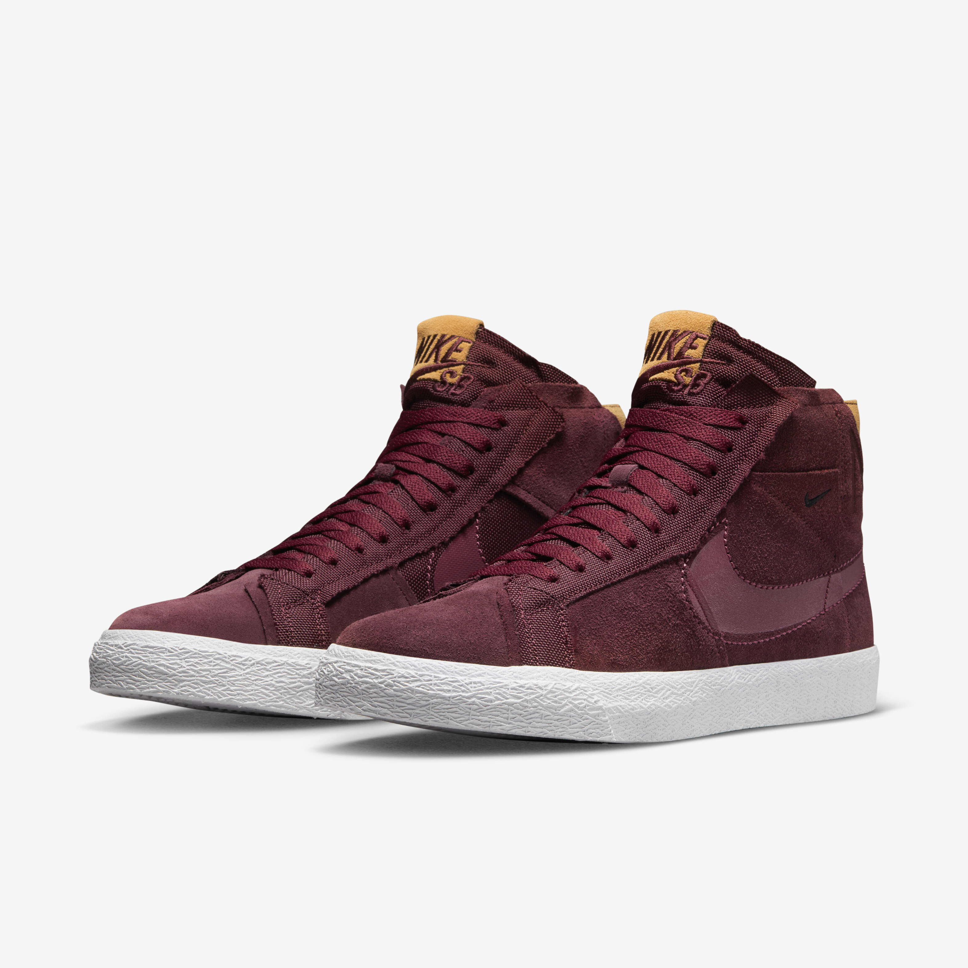 Buy Nike SB Zoom Blazer Mid Premium Skate Shoes Night Maroon Night Maroon White Rosewood Nike Kuwait Official