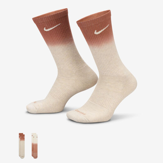 Men's Socks-Nike, Nike Everyday Plus, Cushioned Crew Socks (2 Pairs)