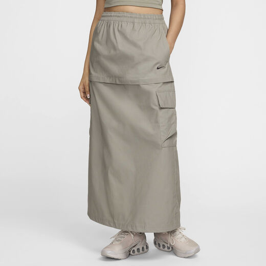 Skirts & Dresses-Nike, Nike Sportswear Essential, Women's Mid-Rise Woven Cargo Midi Skirt
