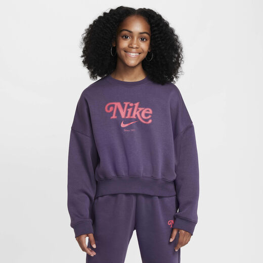 Hoodies & Sweatshirts-Nike, Nike Sportswear, Girls' Cropped Fleece Sweatshirt
