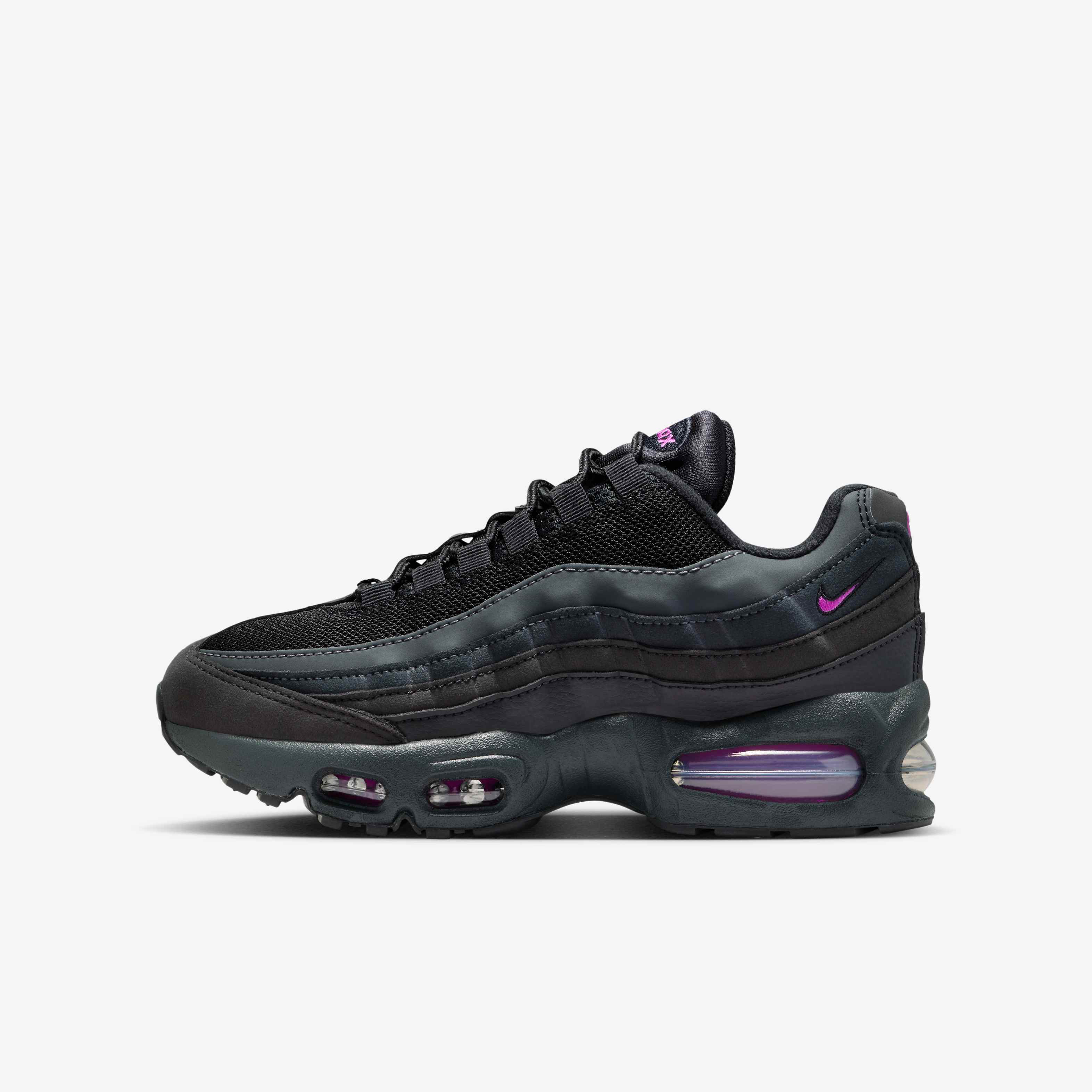 Buy Nike Air Max 95 Older Kids' Shoes Black/Off-Noir/Smoke Grey