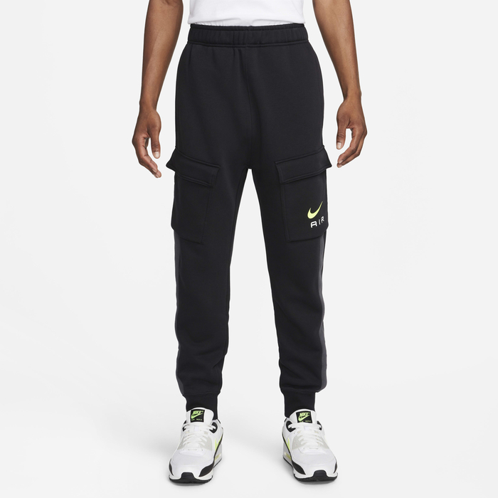 Buy Nike Air Men's Fleece Cargo Trousers Black/Anthracite Nike