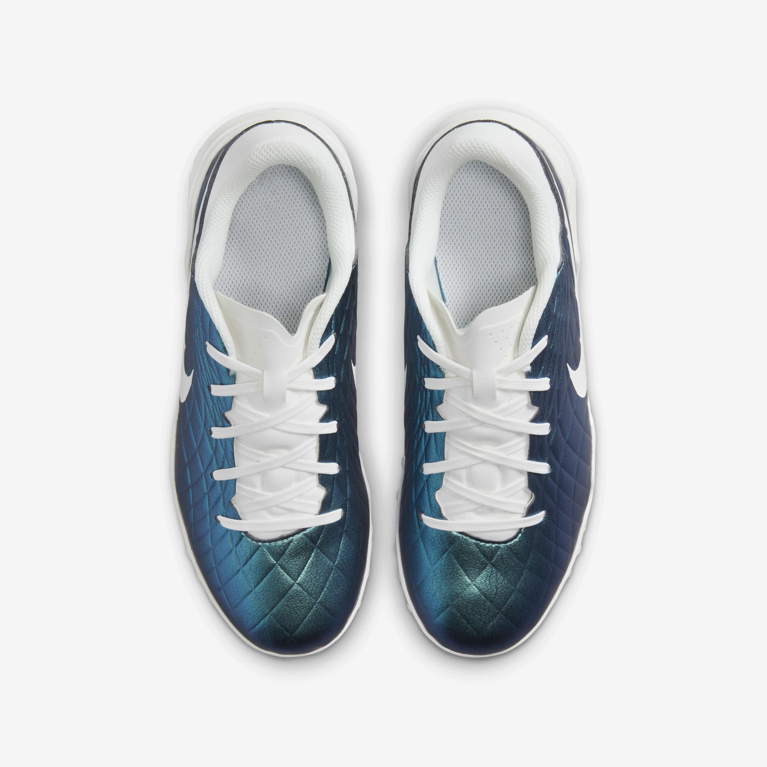 Buy Nike Jr. Tiempo Emerald Legend 10 Academy Younger Older Kids TF Low Top Football Shoes Dark Atomic Teal Sail Nike Kuwait Official